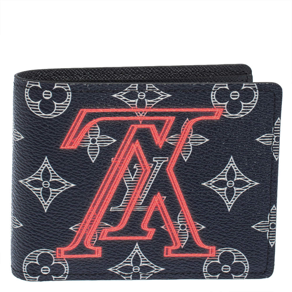 Louis Vuitton Ink Monogram Canvas Upside Down Multiple Bifold Wallet