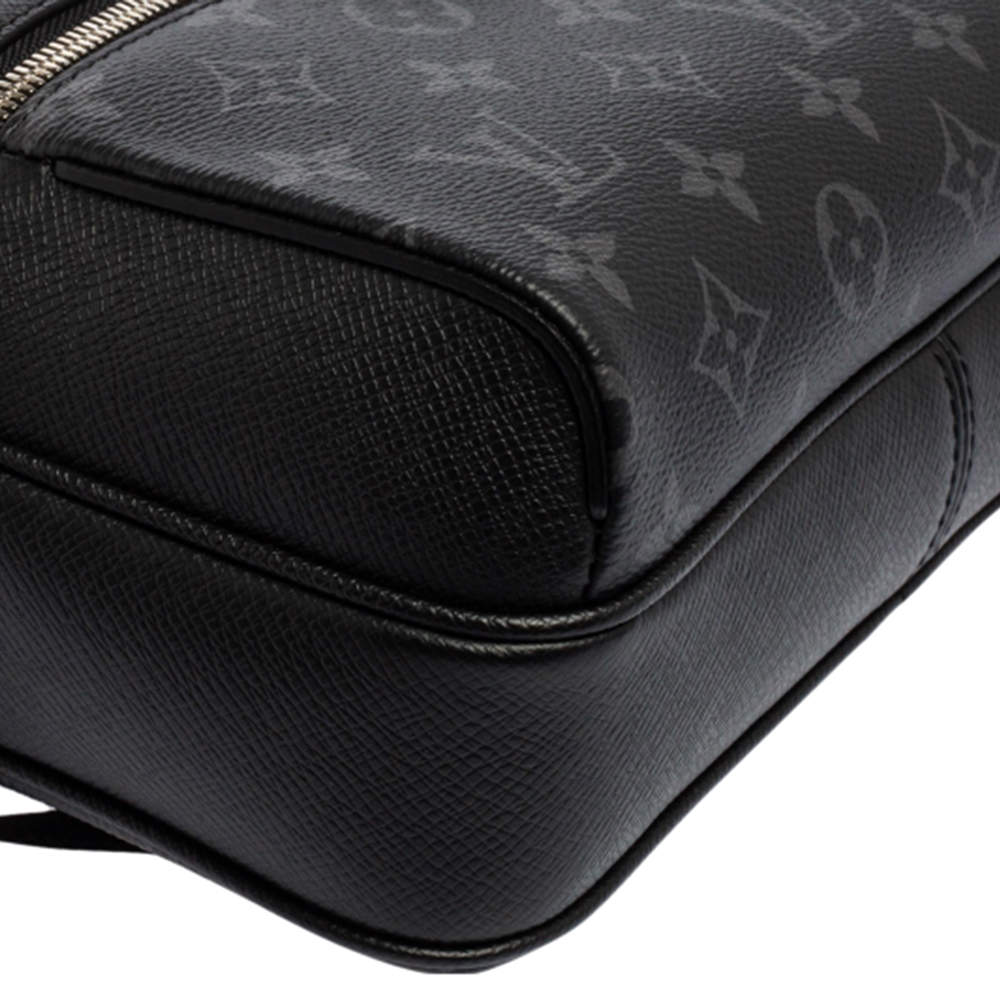Louis Vuitton Messenger Bag , in eclipse LV monogram. Black Grey Dark grey  Leather Cloth ref.200718 - Joli Closet