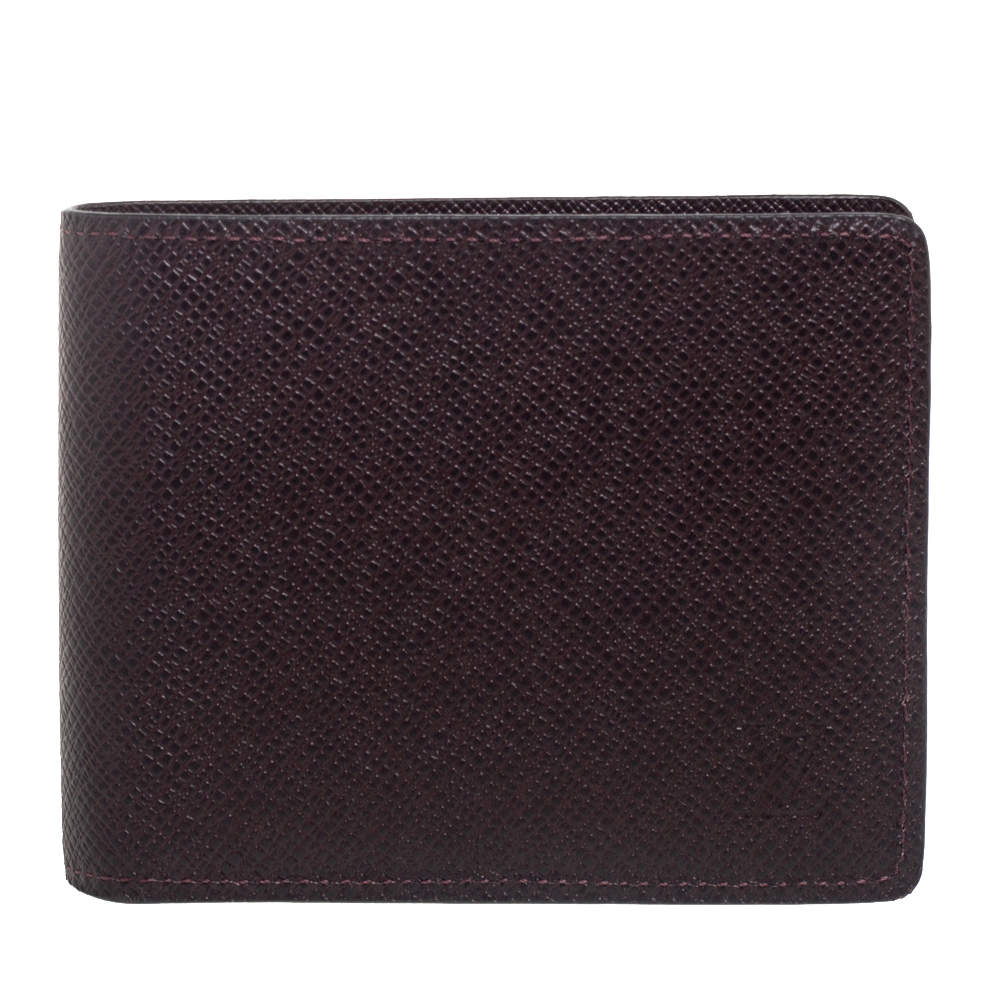محفظة لوي فيتون جلد تياغا بني ثنائية الطي�ة