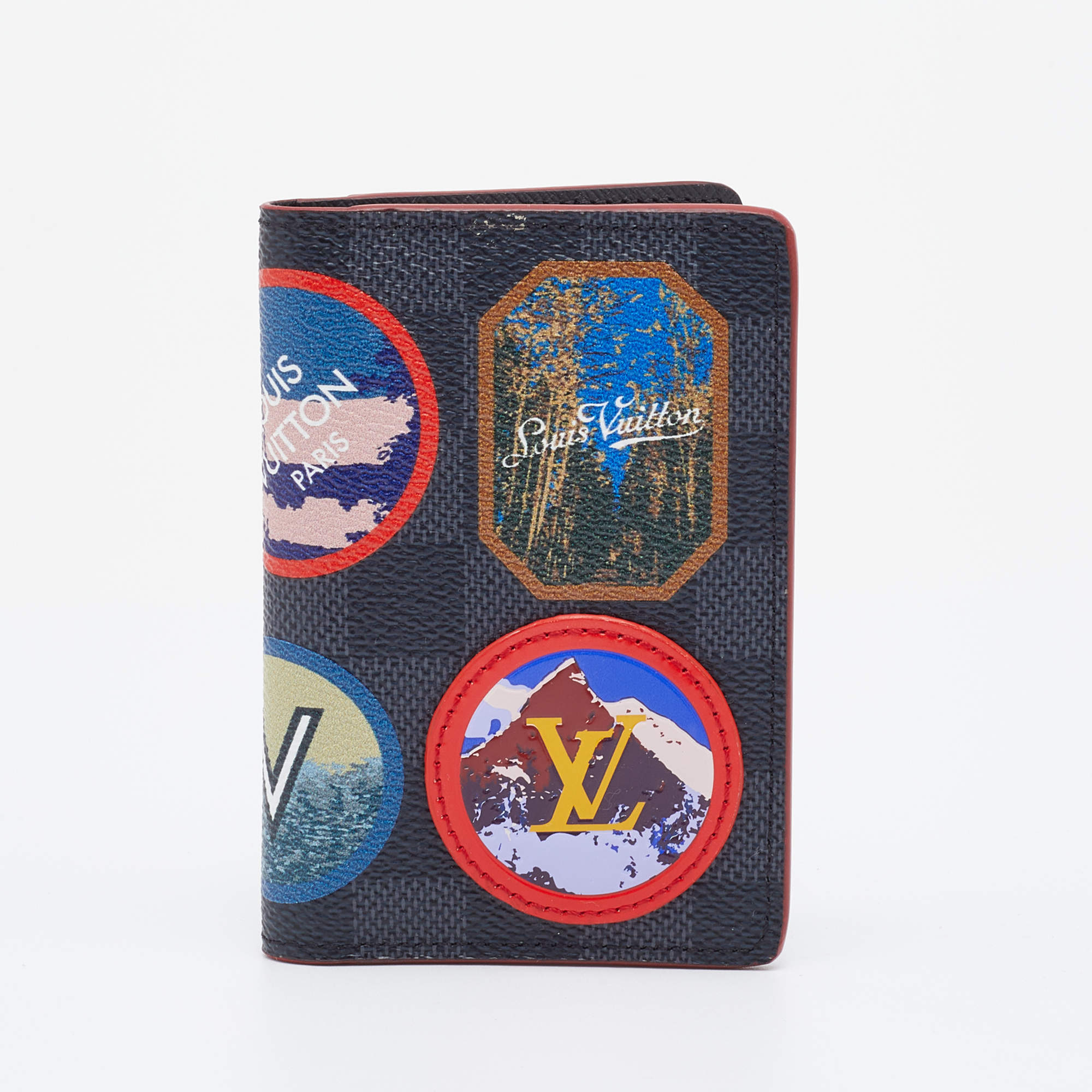 Pre Owned Louis Vuitton Damier Graphite Canvas Alps Pocket Organizer