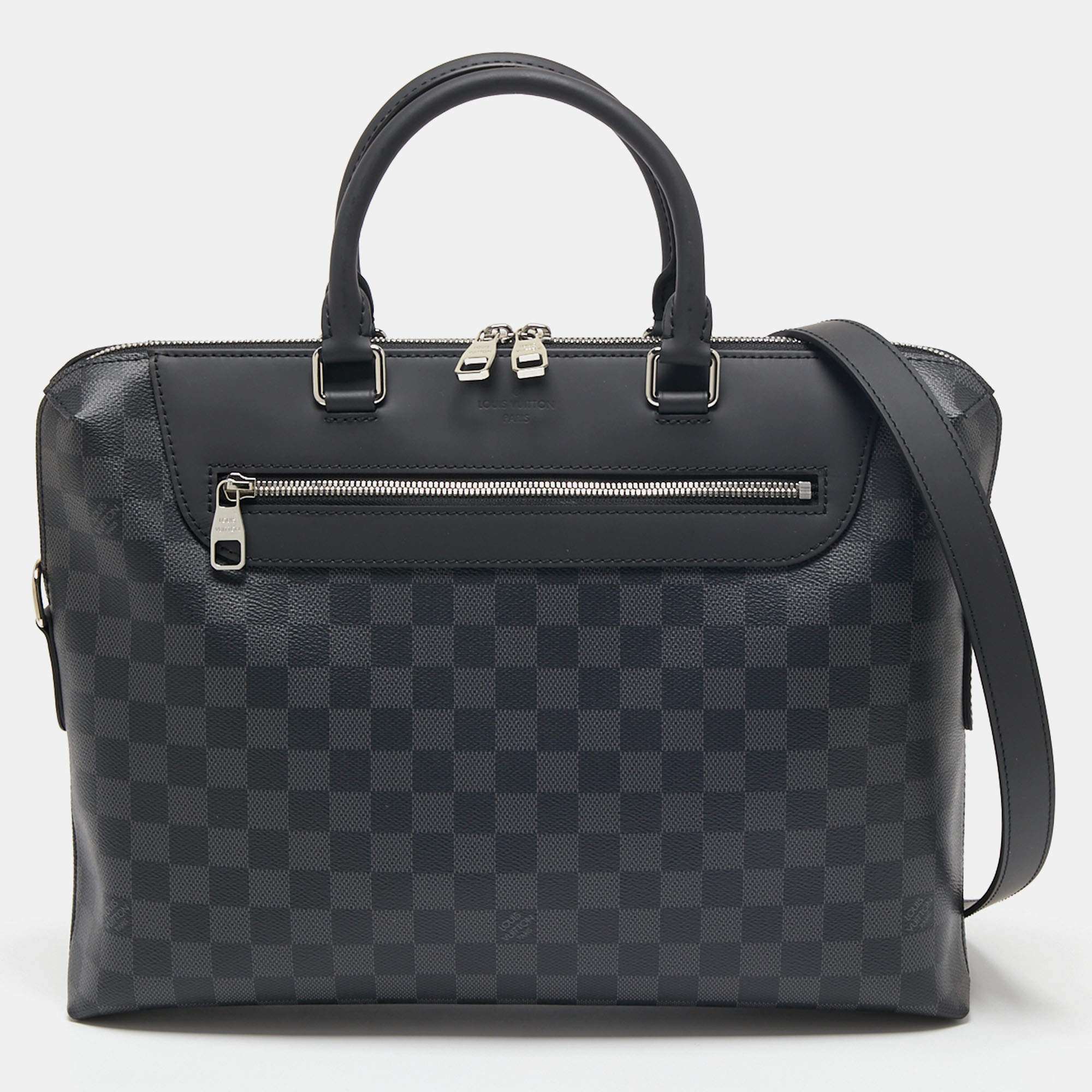 Pre Owned Louis Vuitton Damier Graphite Canvas Porte Documents Jour Bag