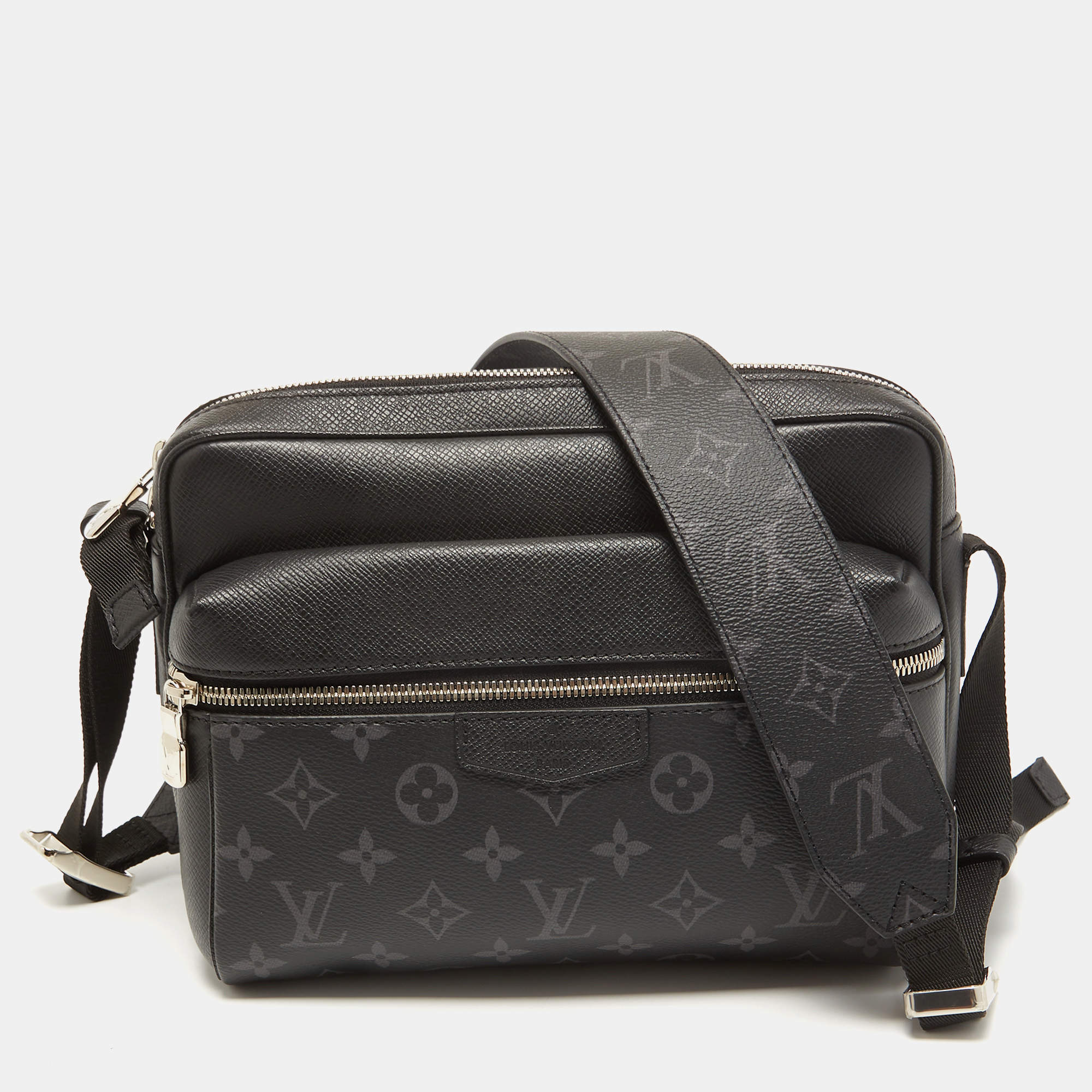 Louis Vuitton Black Monogram Eclipse Canvas and Taiga Leather Outdoor ...