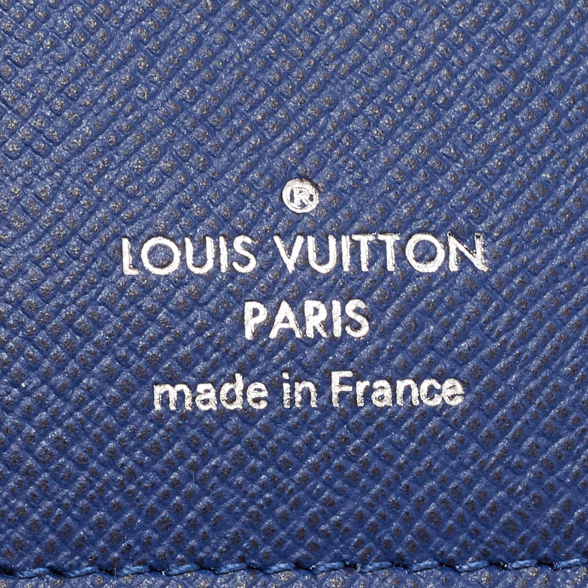 Pocket organizer leather small bag Louis Vuitton Blue in Leather - 37100715
