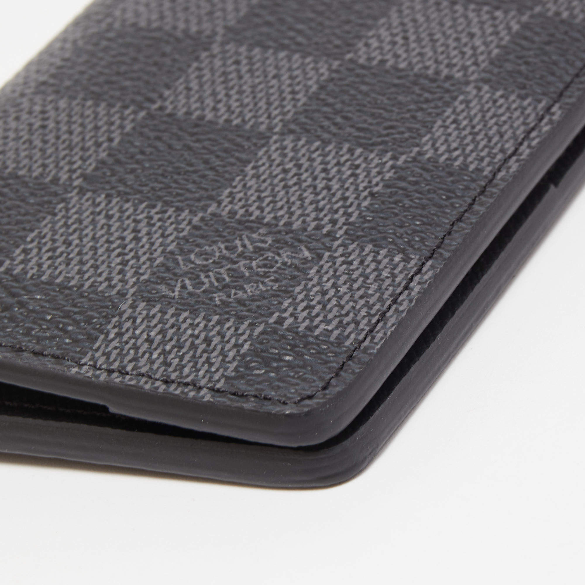 Louis Vuitton Black Damier Graphite Atoll Organizer Grey Cloth ref.304439 -  Joli Closet