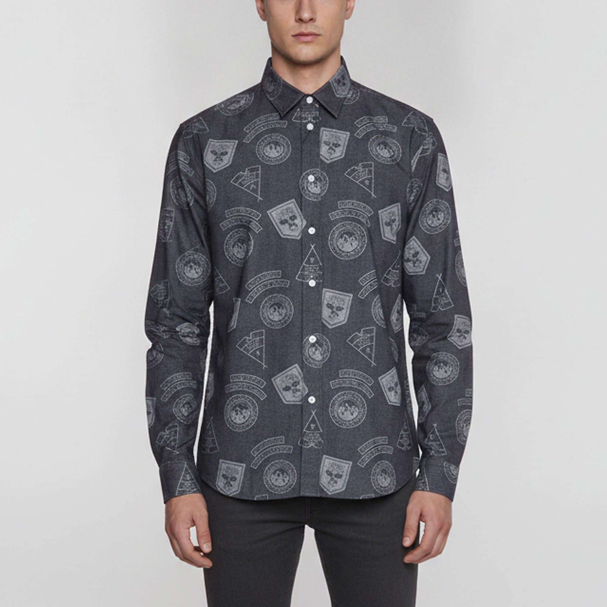 Pre Owned Louis Vuitton Blue Articles De Voyage Print Cotton Shirt XXXL
