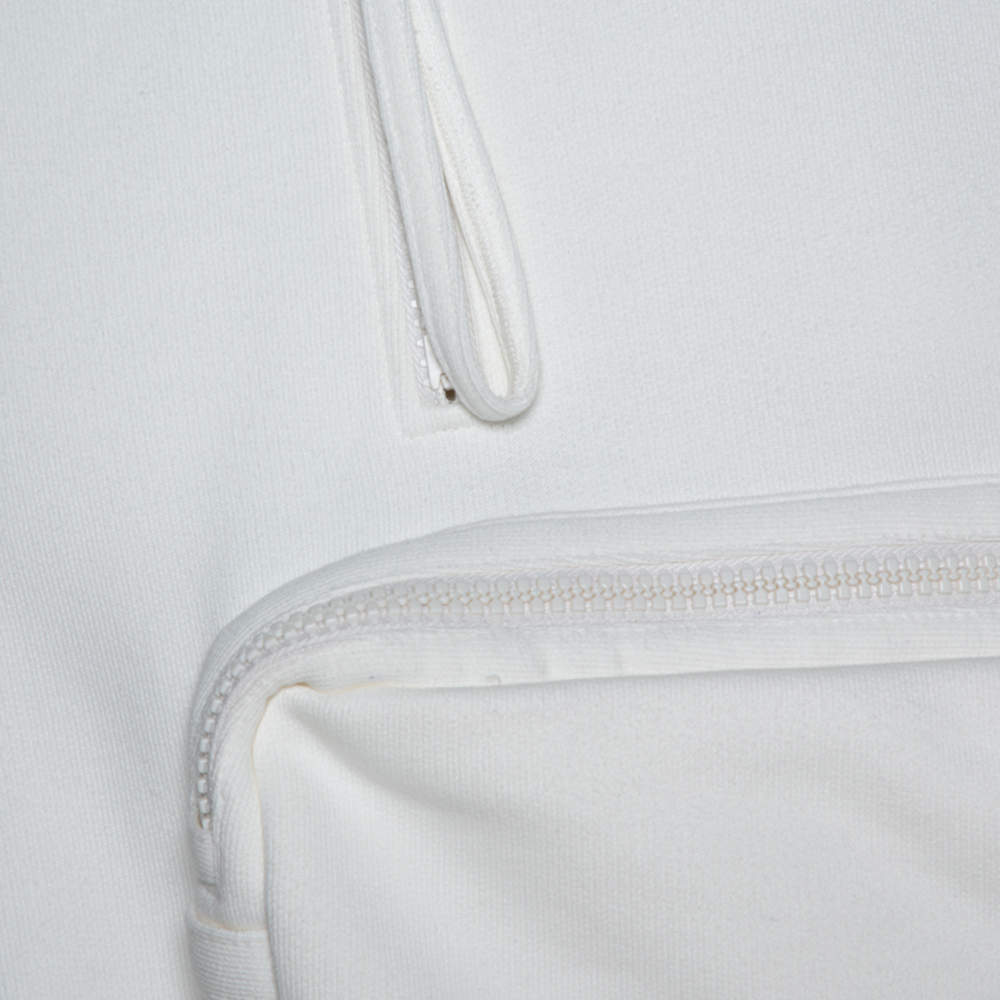 Louis Vuitton Men's 3D Patched Pocket Half Zipped Hoodie Size Medium Green