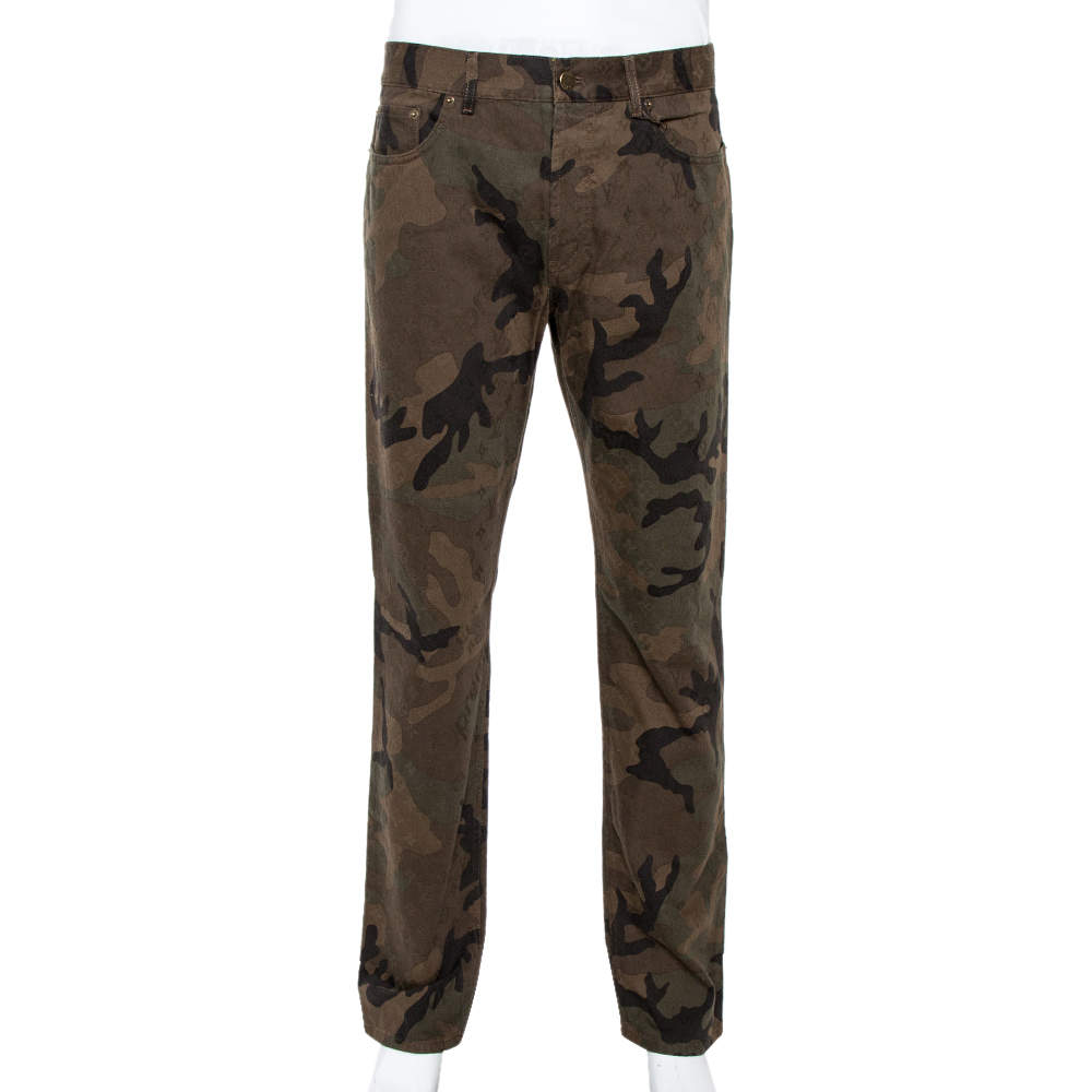 supreme lv camo pants