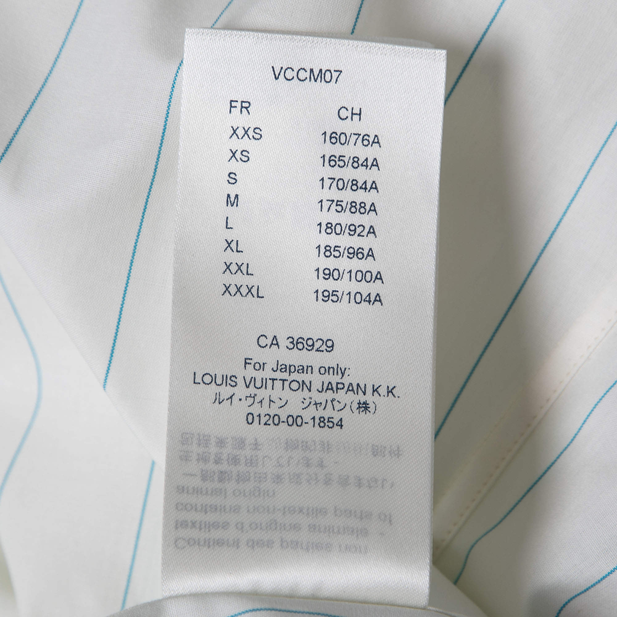 LOUIS VUITTON LOUIS VUITTON half sleeve shirt VCCM07 cotton White