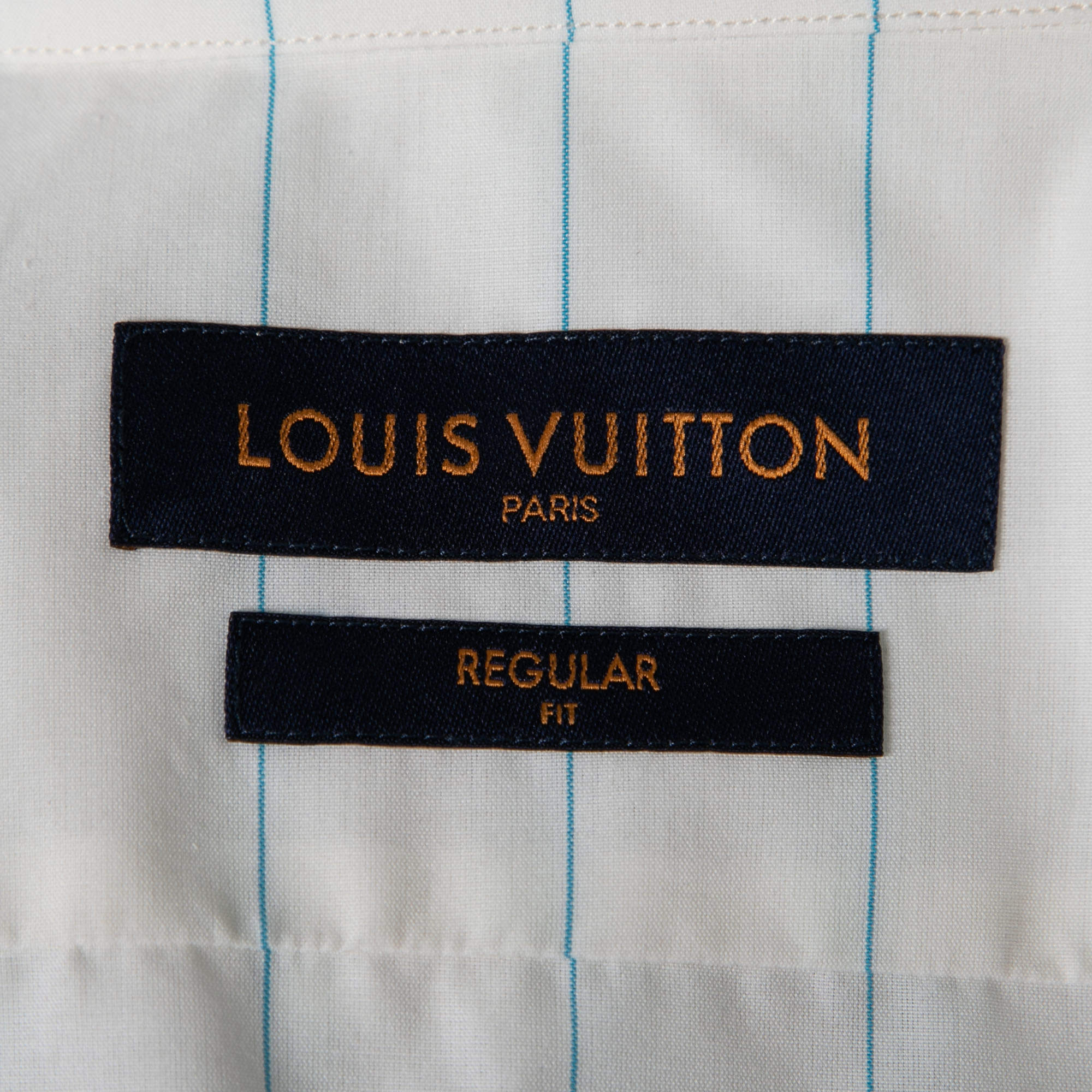 Louis Vuitton Off-White Striped Monogram Spray Print Detailed