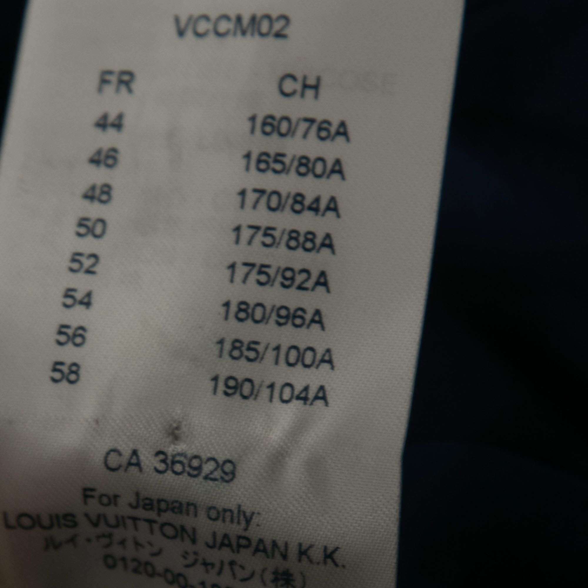 Suit Louis Vuitton Navy size 48 IT in Cotton - 13333703