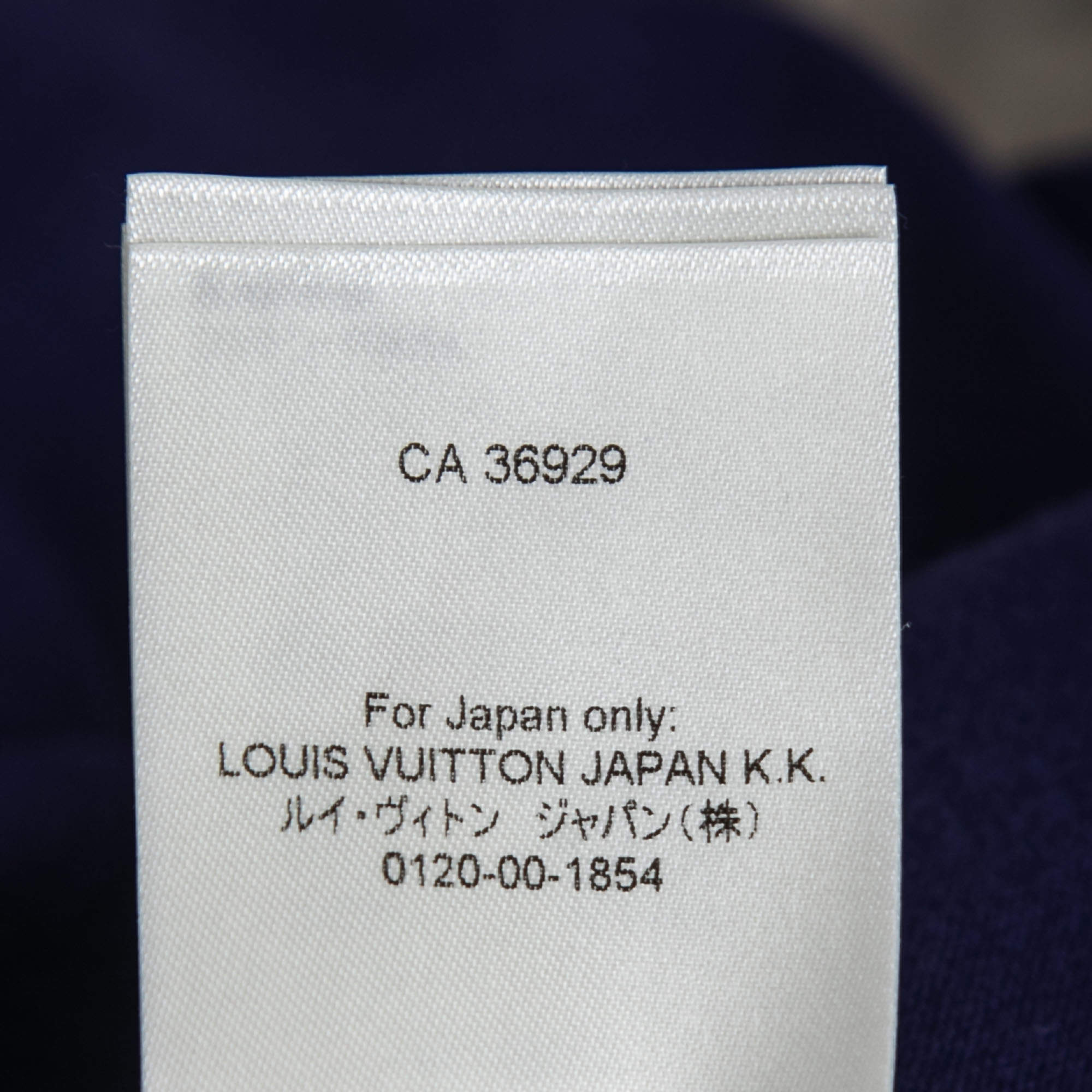Louis Vuitton Blue Graphic Logo Print Cotton T-Shirt XL Louis Vuitton