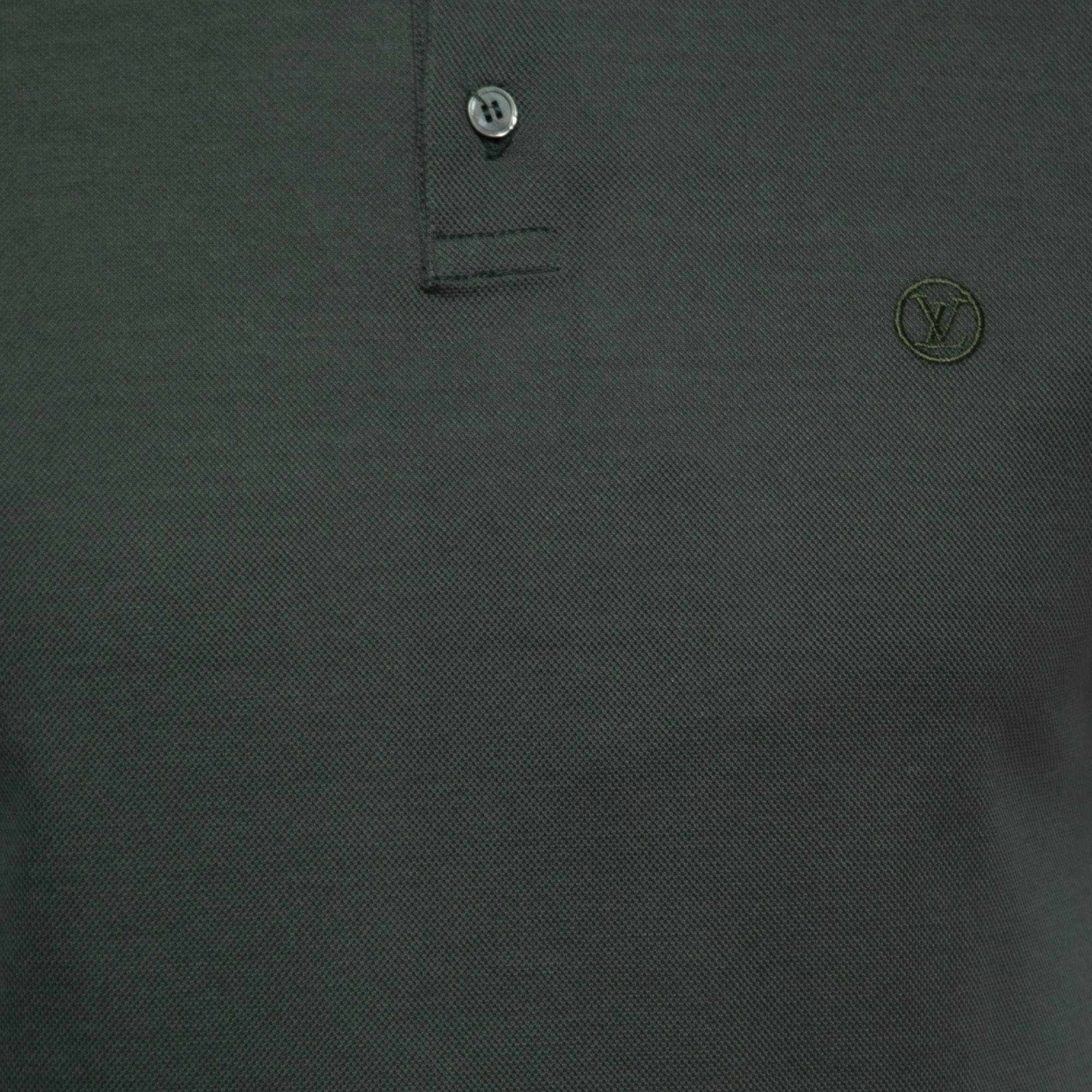 Louis Vuitton Classic Cotton Polo Shirt Bronze. Size Xs
