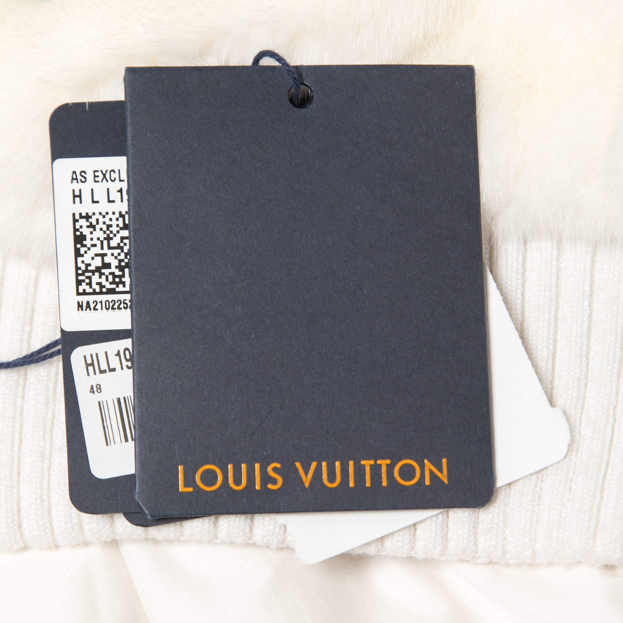 Pre-owned Louis Vuitton Louis White/multicolor Monogram Mink Fur Jacket M