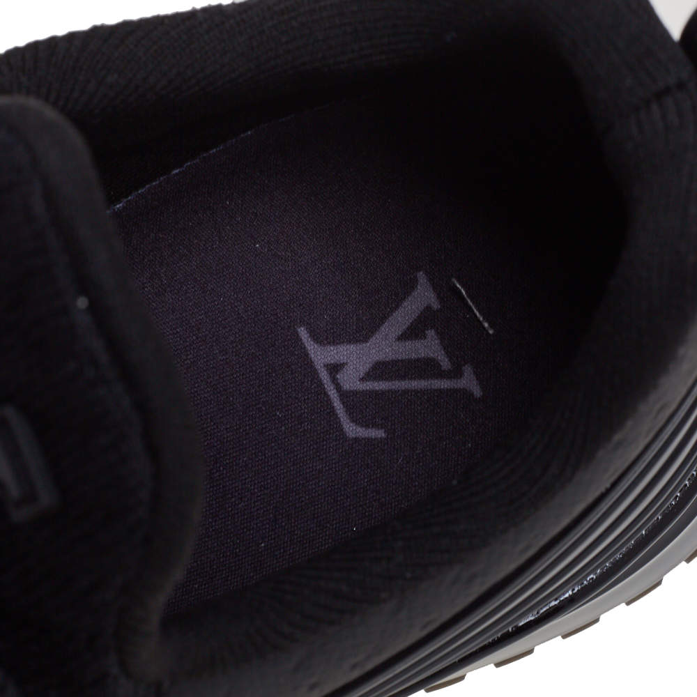 Louis Vuitton Men VNR Sneakers US9.5 LV8.5 Black Grey Knit Low Top Trainers  Shoe