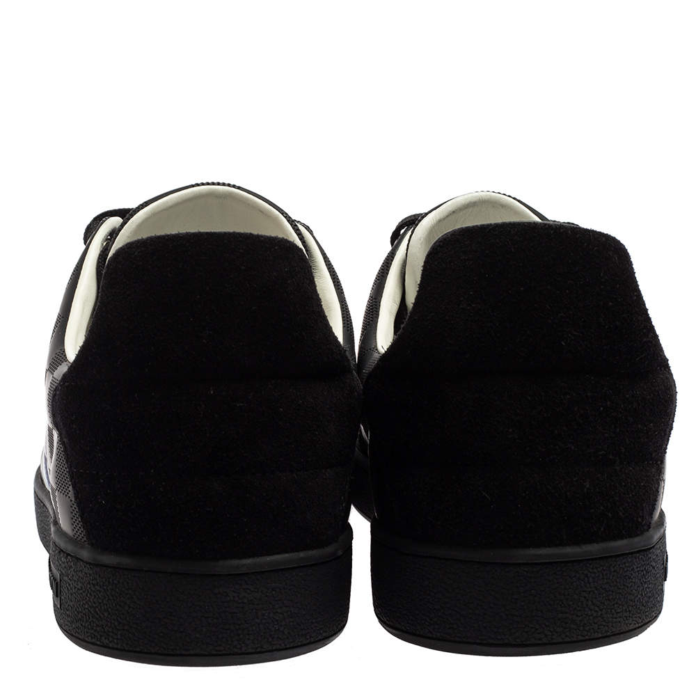 LOUIS VUITTON Damier Infini Frontrow Sneakers 6 Black 247436