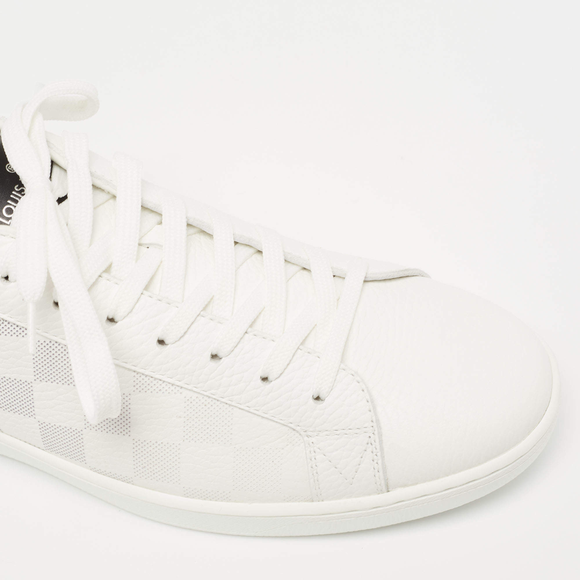 Louis Vuitton White/Black Leather Gradient Check Print Luxembourg Sneakers  Size 41 Louis Vuitton | The Luxury Closet