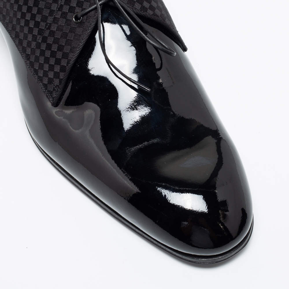 Louis Vuitton Men's Petit Damier Patent Leather Solferino