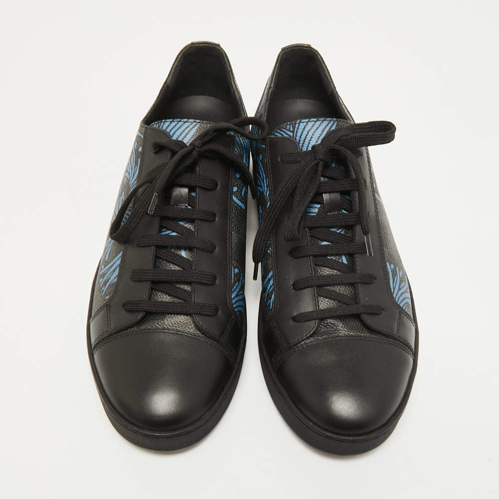 LOUIS VUITTON MATCH-UP DAMIER GRAPHITE SHOES 8 42 Sneakers Sneakers Black  Leather ref.728640 - Joli Closet