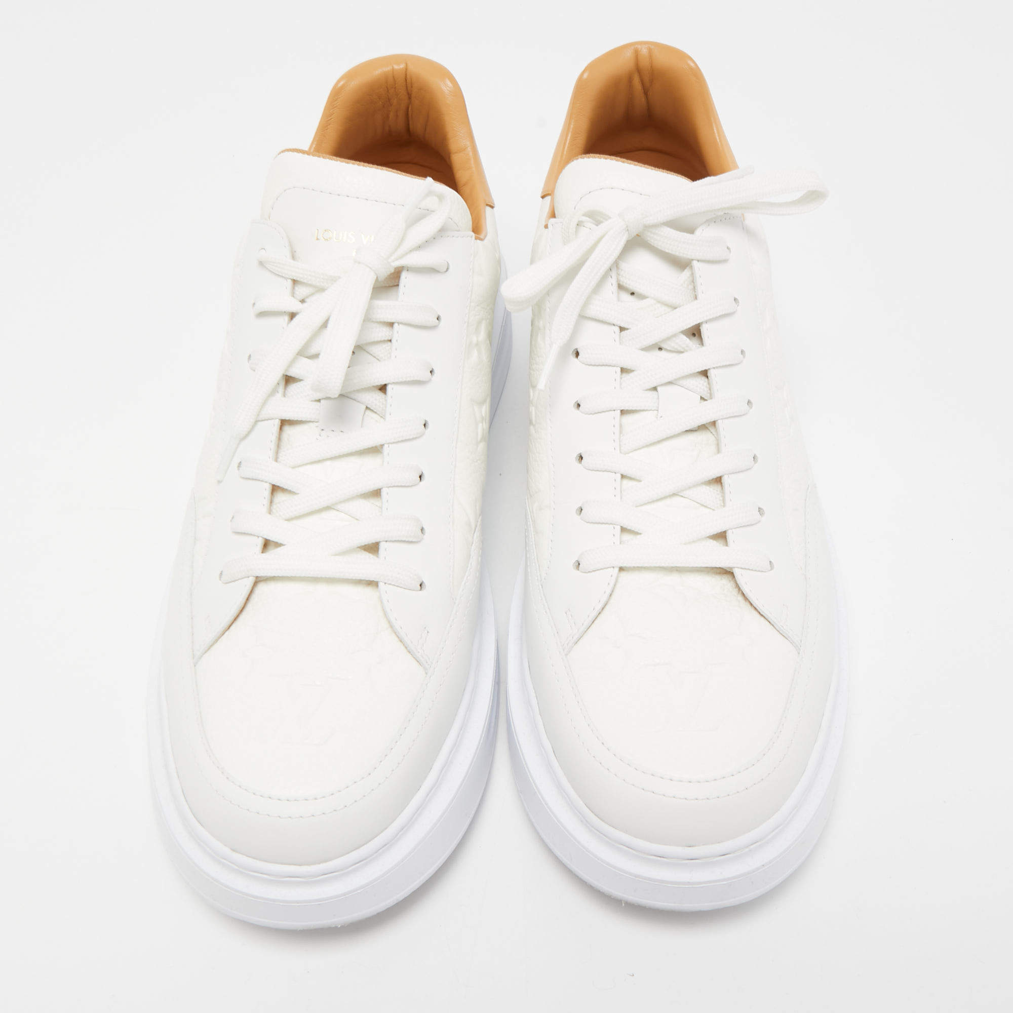 Louis Vuitton Beverly Hills Mens Sneakers, White, UK12 Stock Check Required