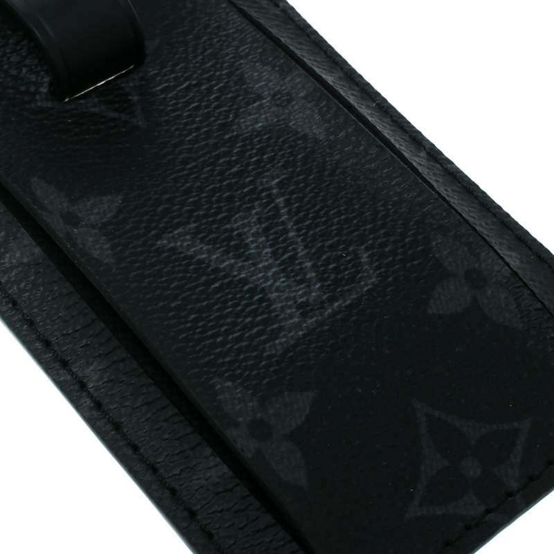Louis Vuitton Black Monogram Eclipse Chapman Brothers Luggage Tag at 1stDibs