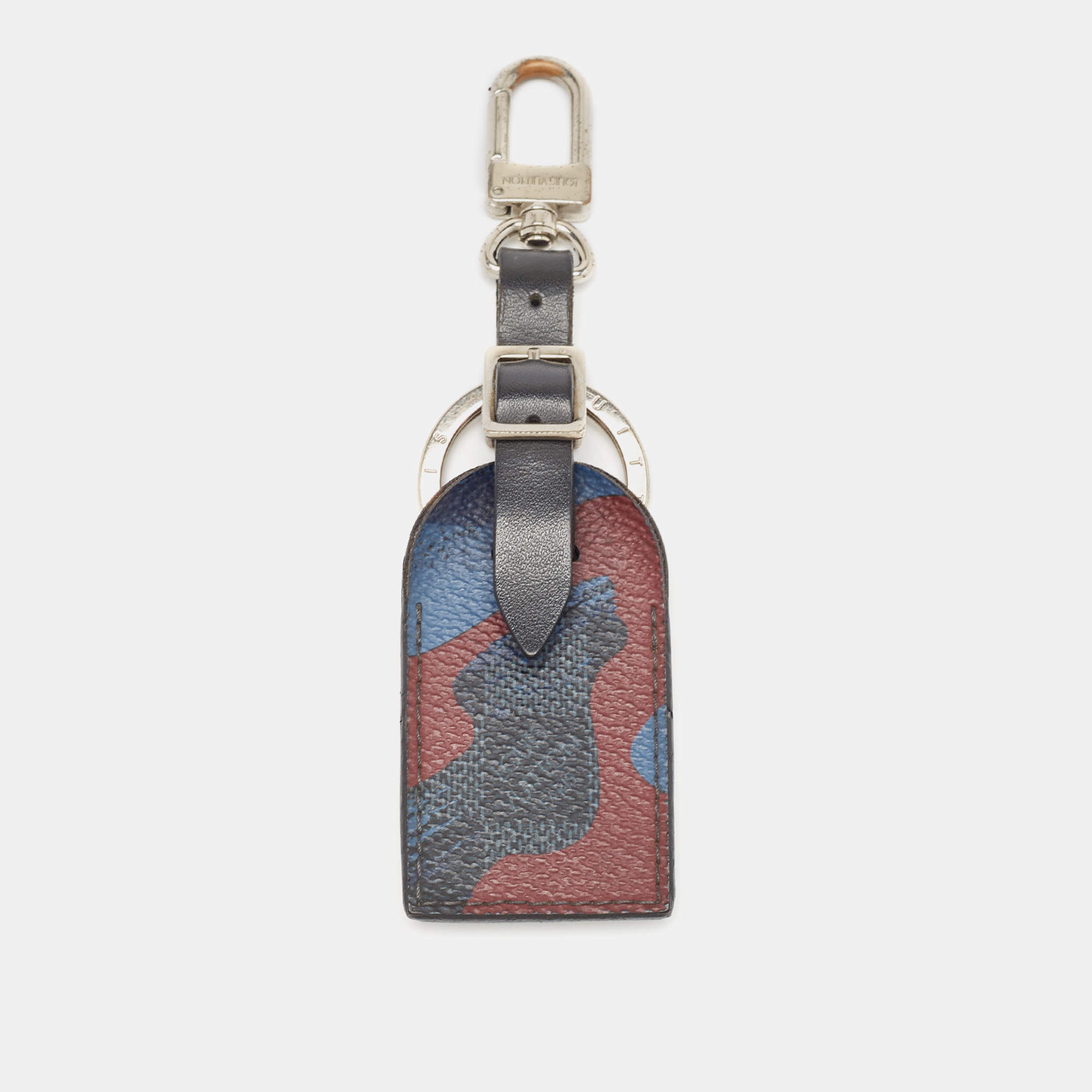 Louis Vuitton Damier Graphite Camouflage/Leather Luggage Name Tag
