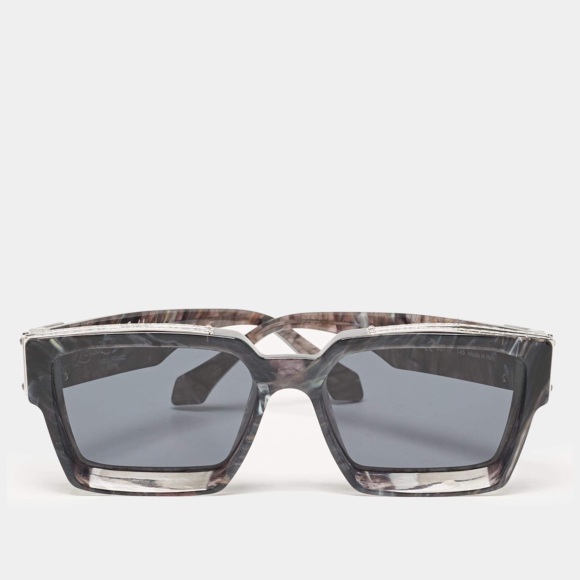 Louis Vuitton Anthracite Grey Marble Z1326E 1.1 Millionaires Sunglasses