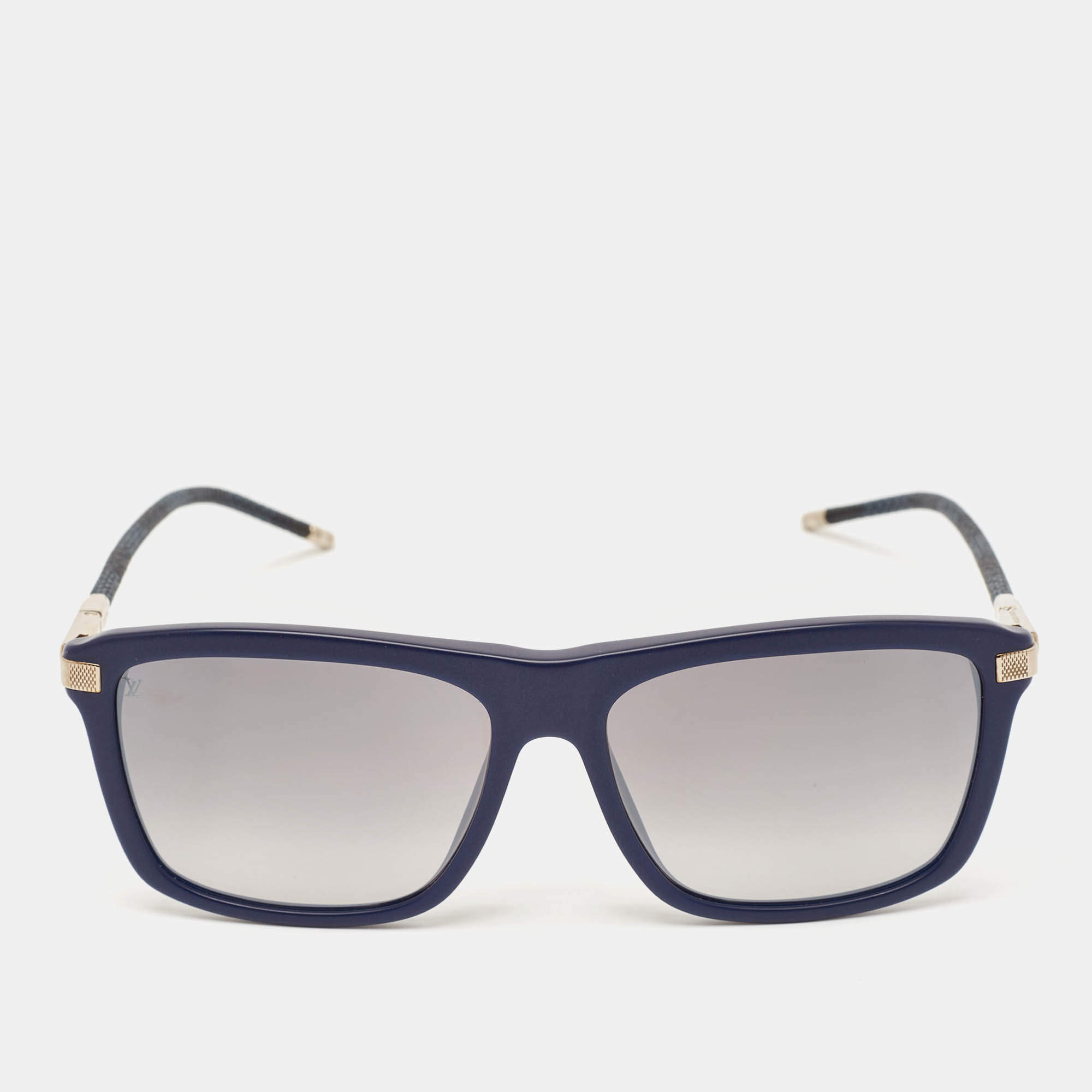 Louis Vuitton Blue Damier Alliance Square Sunglasses