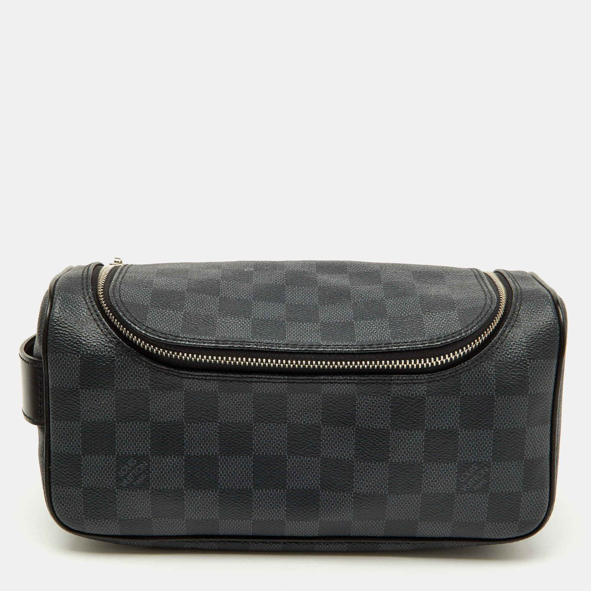 Pre Owned علبة مستحضرات التجميل لوي فيتون دامير جرافيت كانفاس