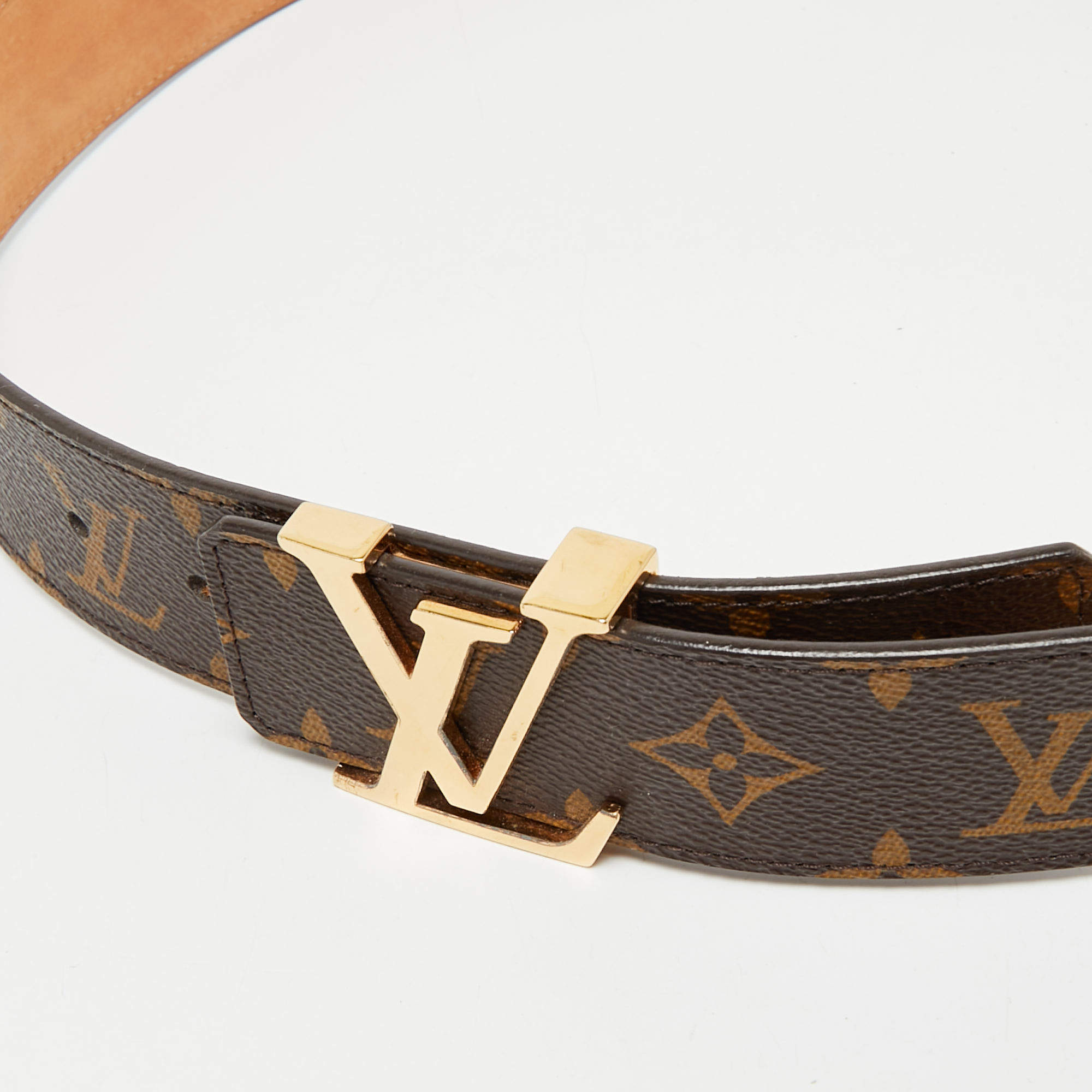 Louis Vuitton ホワイトレザーベルト　95 Louis Vuitton Belt - 95 cm