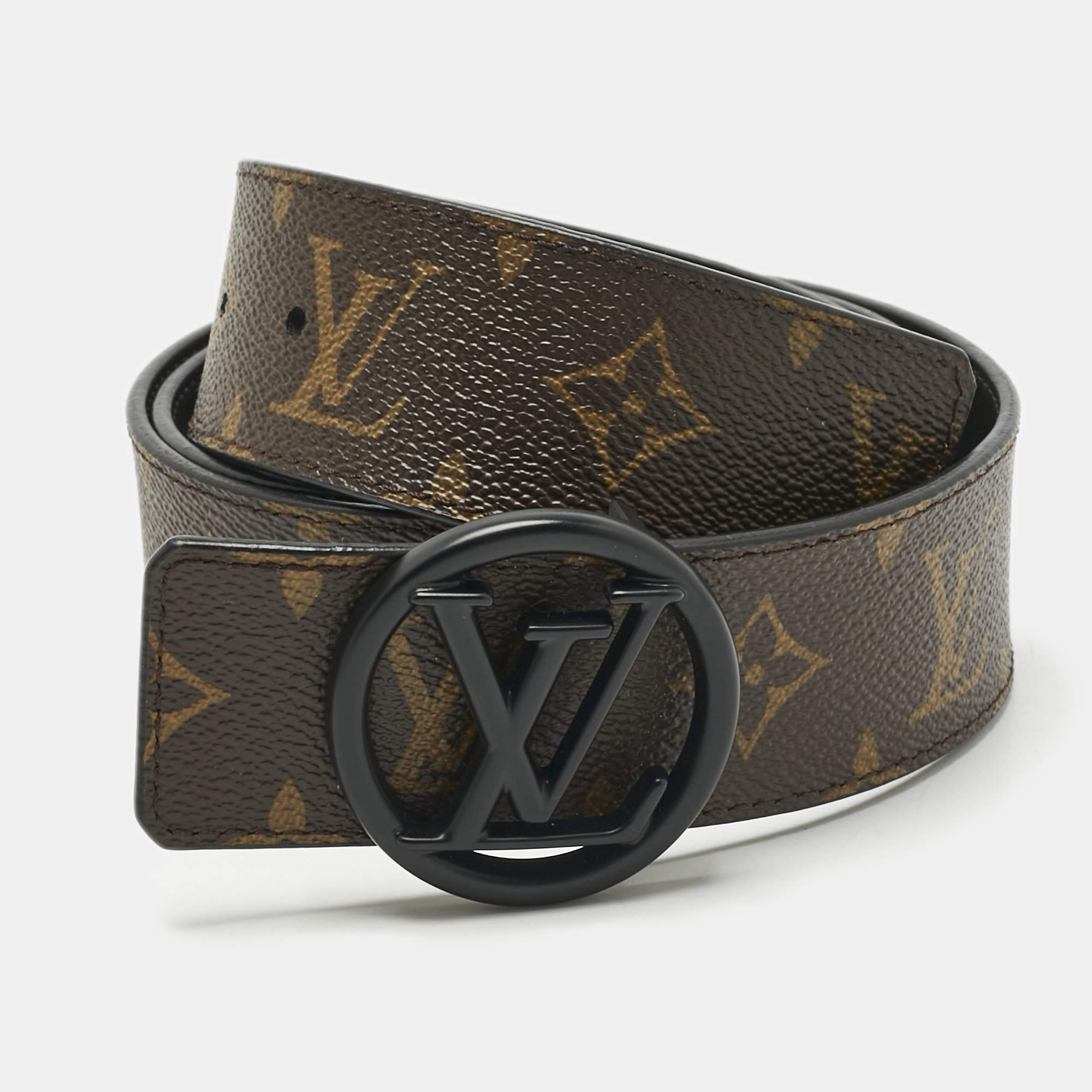 مملوكة مسبقًا Louis Vuitton Monogram Canvas LV Circle Reversible Belt 100 CM