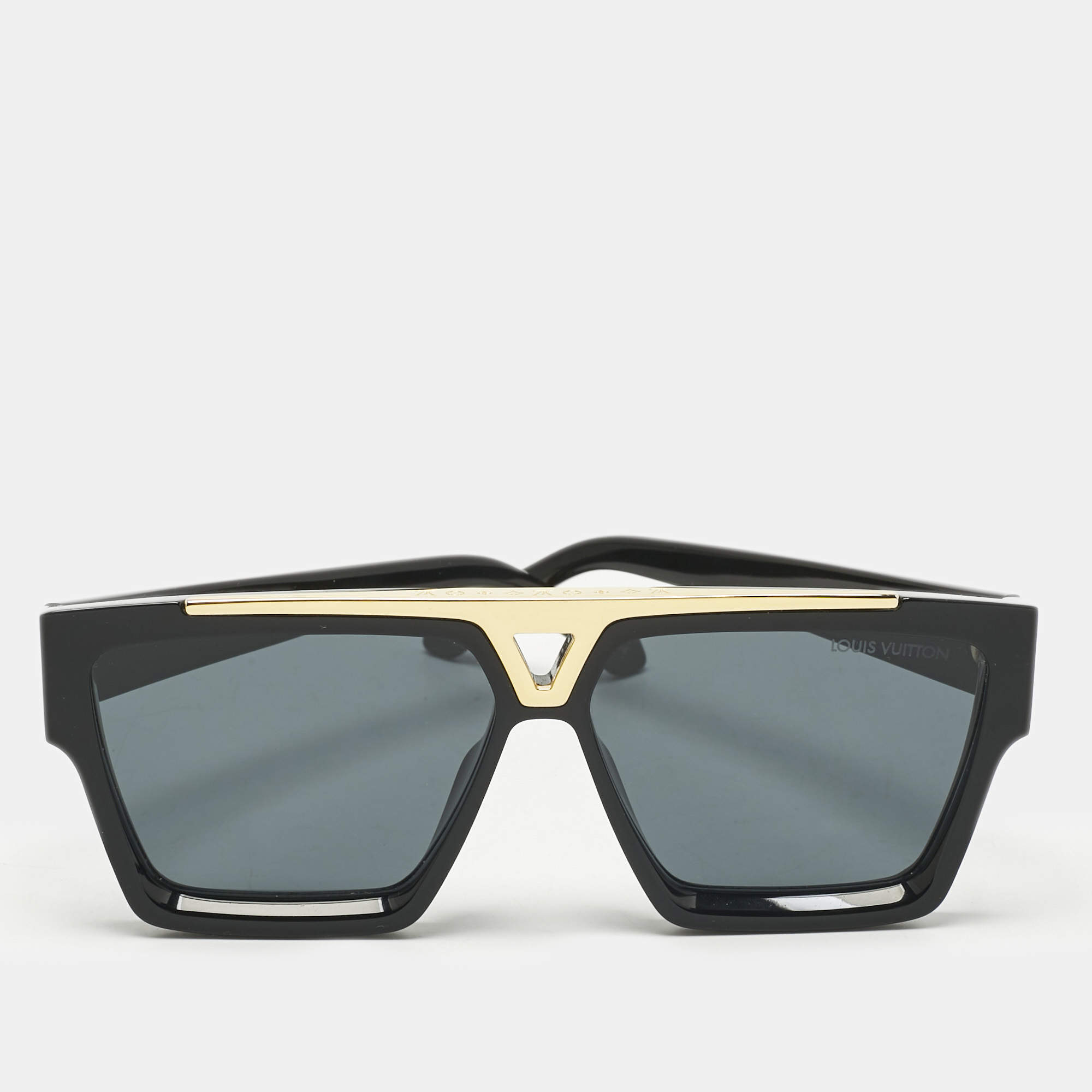 Pre Owned Louis Vuitton Black/Gold Tone Z1502E 1.1 Evidence Sunglasses