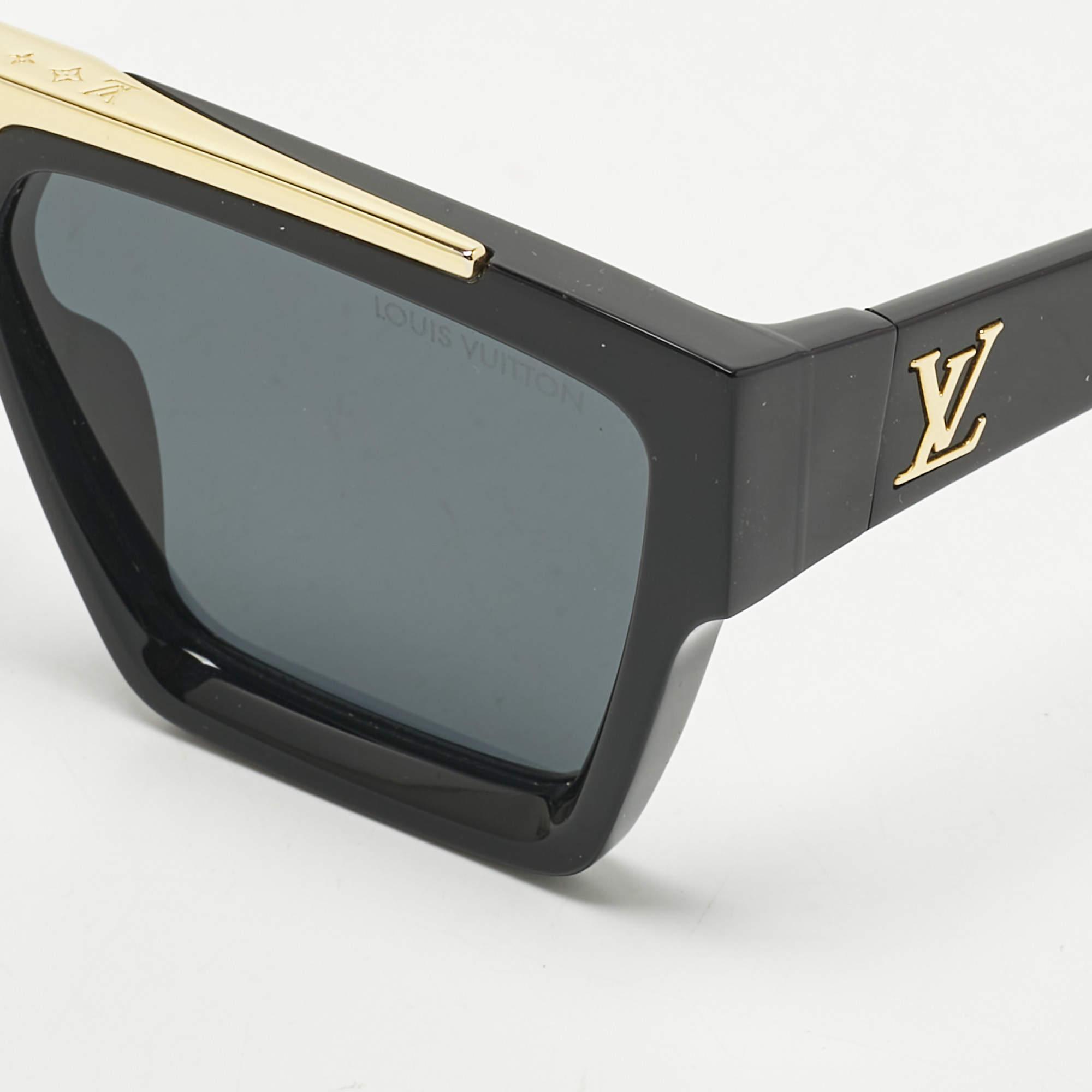 Louis Vuitton BlackGold Tone Z1502E 11 Evidence Sunglasses | eBay