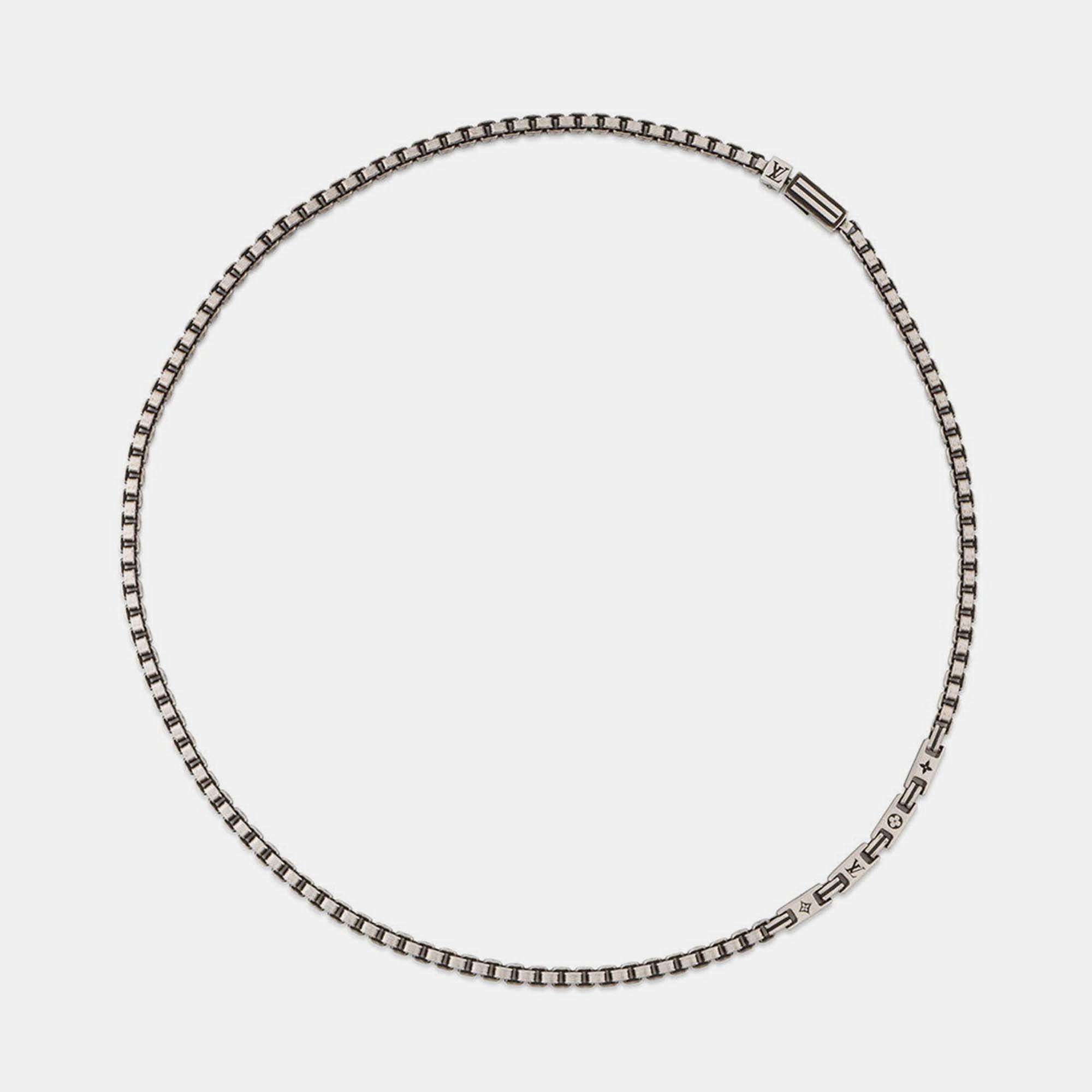 Pre Owned Louis Vuitton Necklace Lv Tailor Sv925