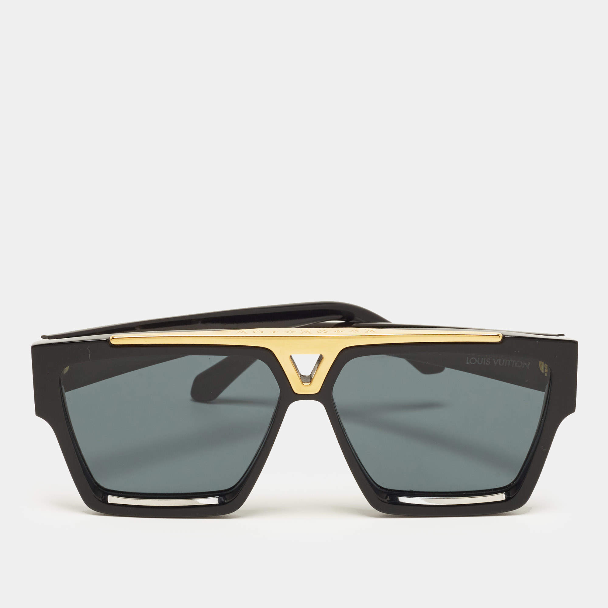 Pre Owned Louis Vuitton Black Z1502W 1.1 Evidence Square Sunglasses
