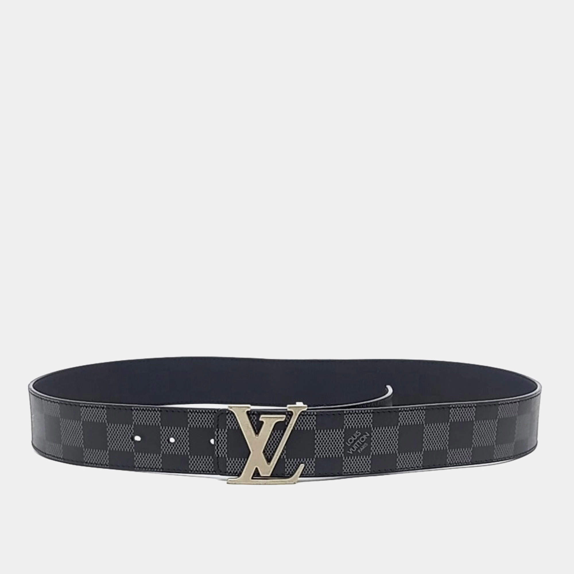 Pre Owned Louis Vuitton Damier Infini Reversible Belt