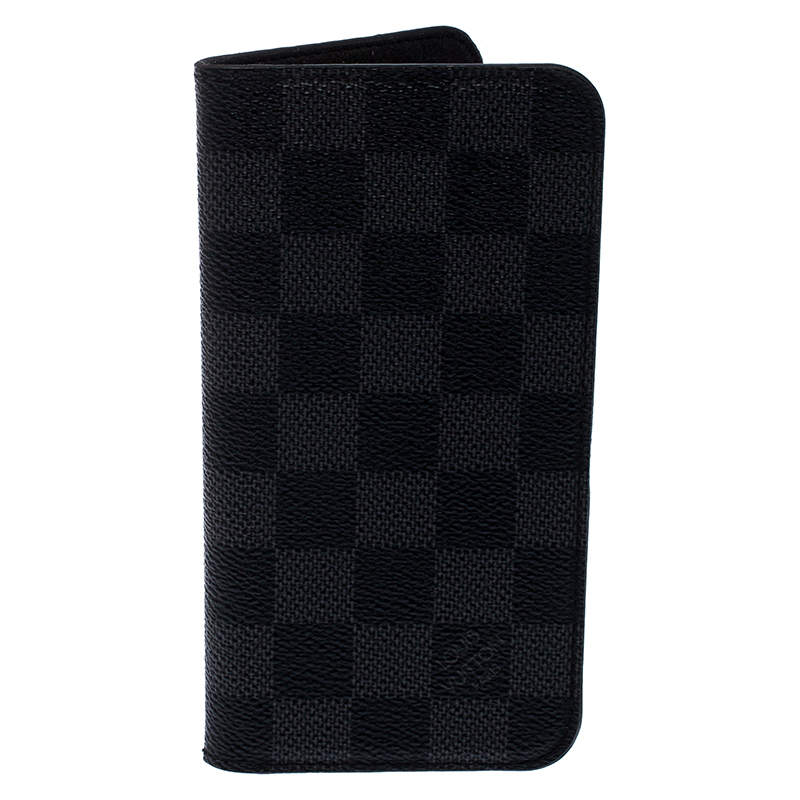 Louis Vuitton Damier Graphite iPhone 10 Folio Case