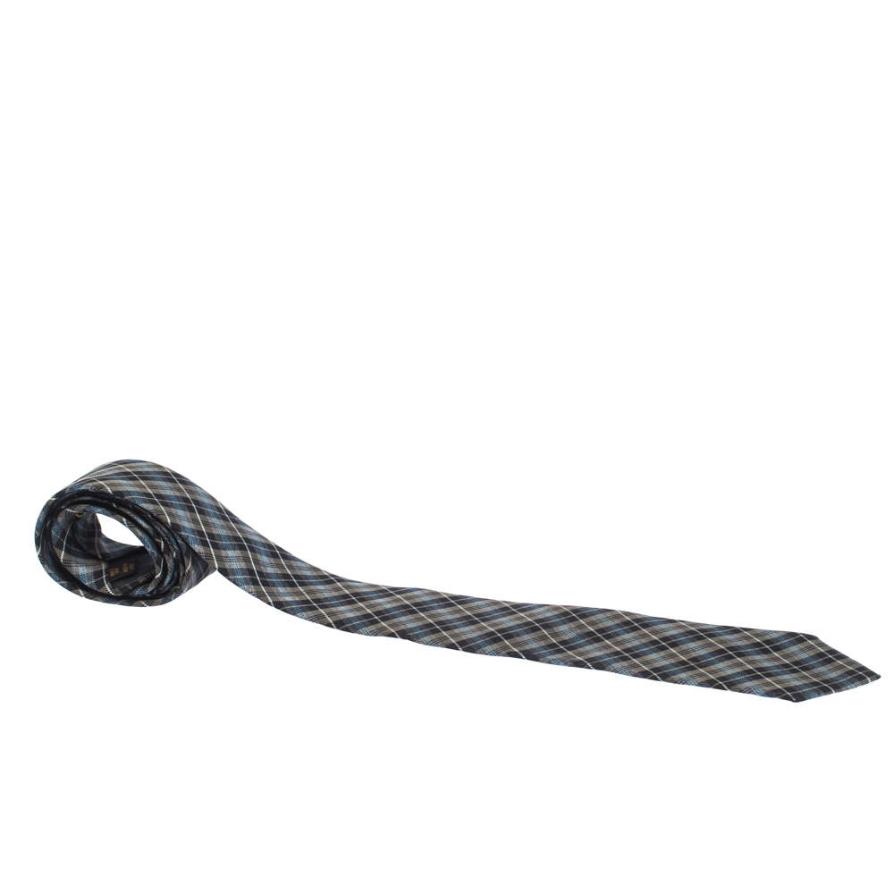 مملوكة مسبقًا Louis Vuitton Unifromes Multicolor Checked Classic Silk Tie