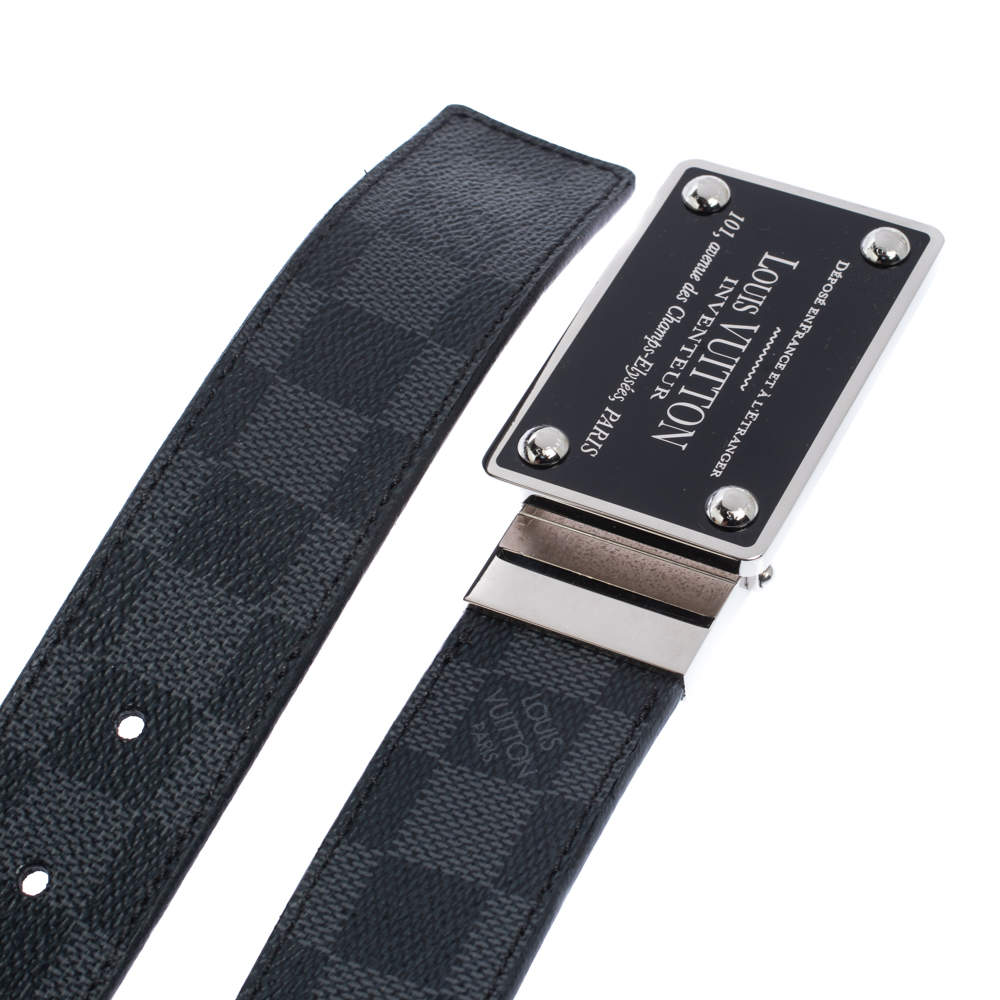 LOUIS VUITTON DAMIER GRAPHITE NEO INVENTEUR REVERSIBLE BELT – Caroline's  Fashion Luxuries