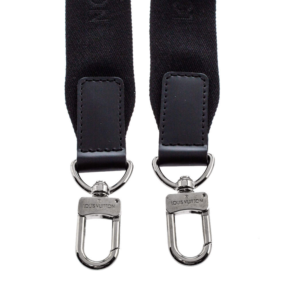 lv straps for bags black