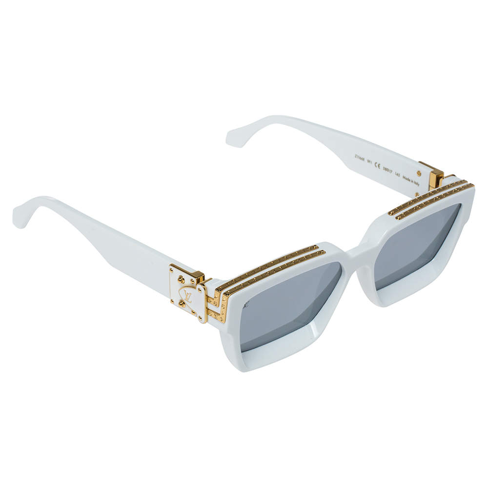 Louis Vuitton White Acetate Frame Evidence Millionaire Sunglasses Z0240W -  Yoogi's Closet