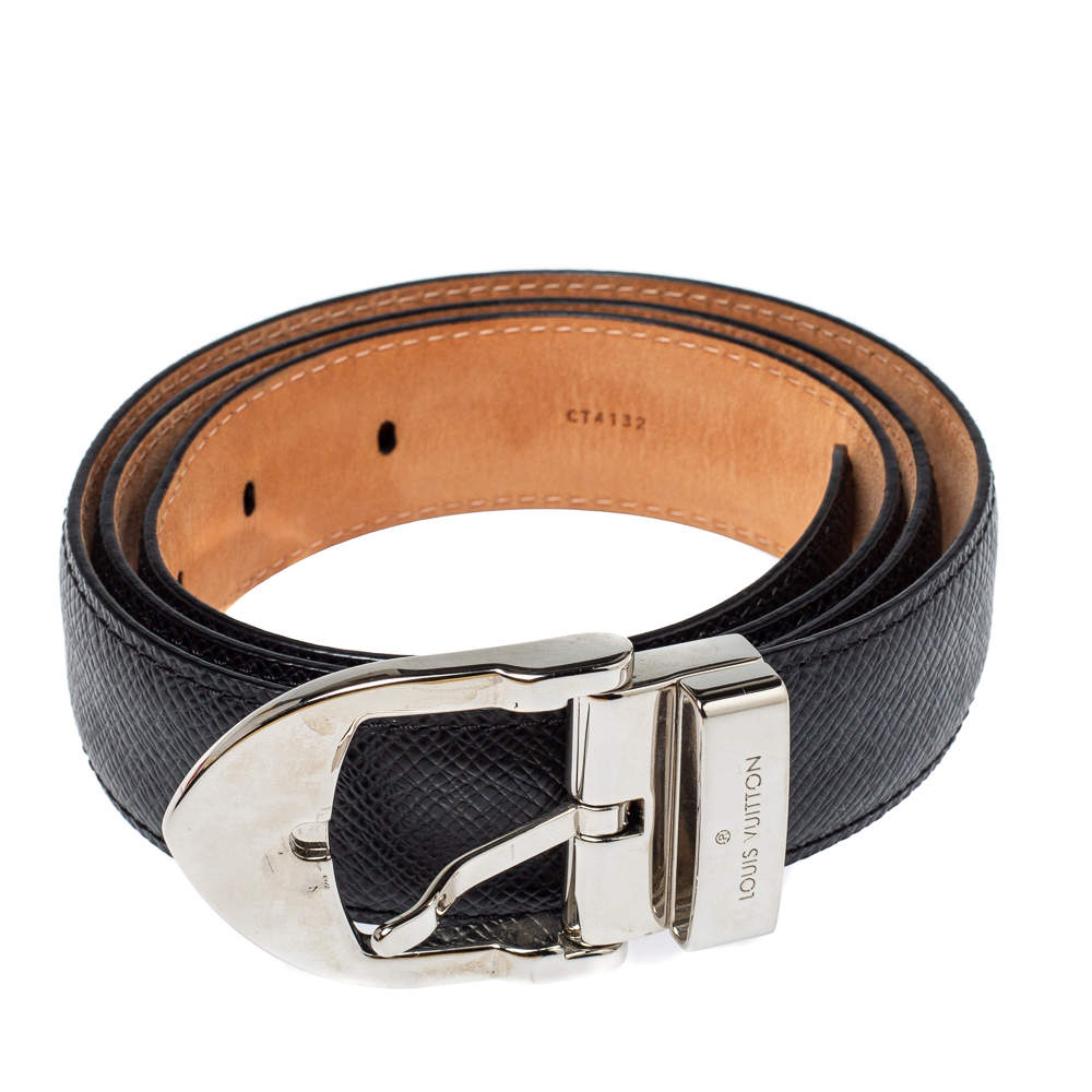 Louis Vuitton Taiga Mens Belts 2023-24FW, Black, 90