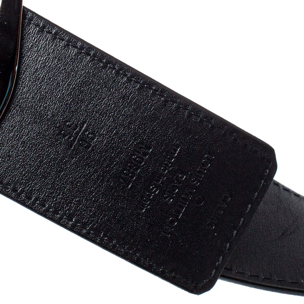 Initiales leather belt Louis Vuitton Black size 90 cm in Leather - 33915909