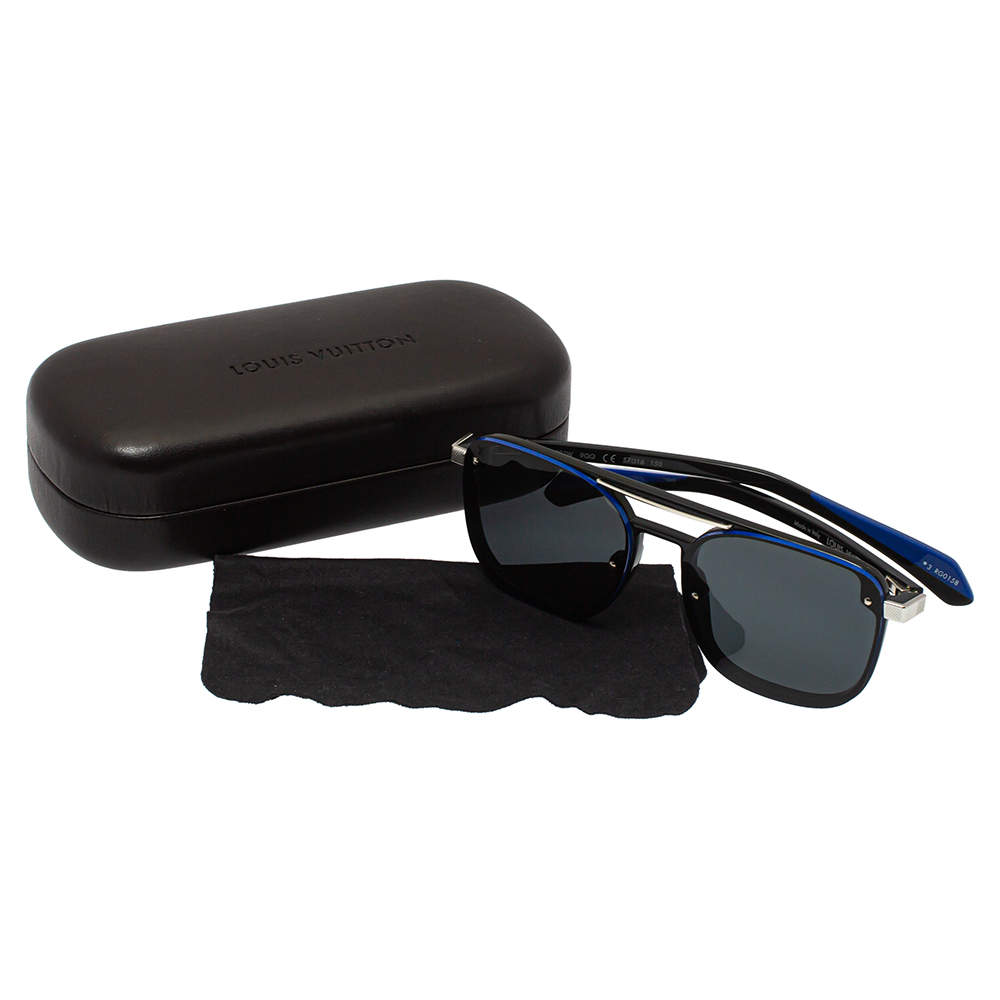Louis Vuitton Blue & Black / Grey Z1022W LV Player Aviator Sunglasses Louis  Vuitton | The Luxury Closet