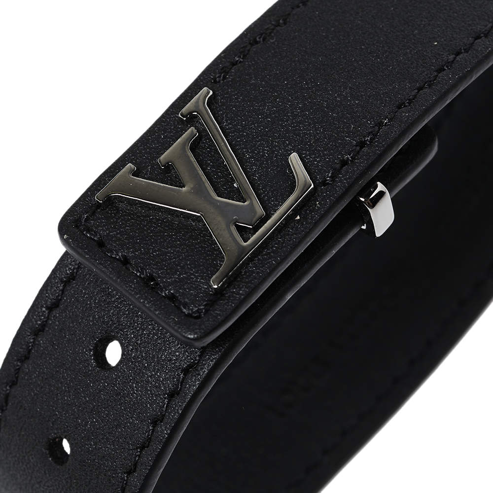 Louis Vuitton LV Slim Bracelet - Black, Palladium-Plated Wrap, Bracelets -  LOU747341
