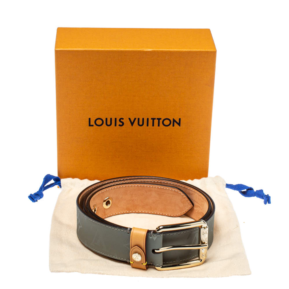 Louis Vuitton Men's Leather & Canvas Monogram Titanium Voyager