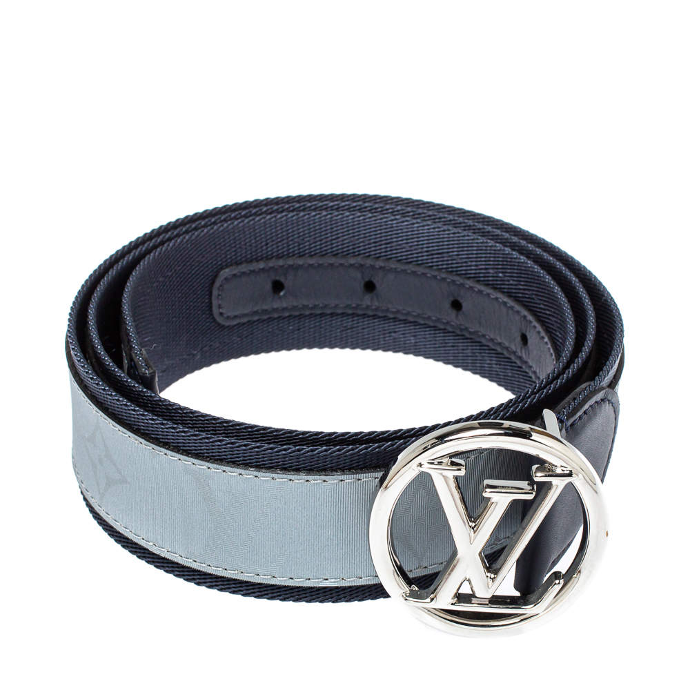 Cloth belt Louis Vuitton Blue size 95 cm in Fabric - 12351501