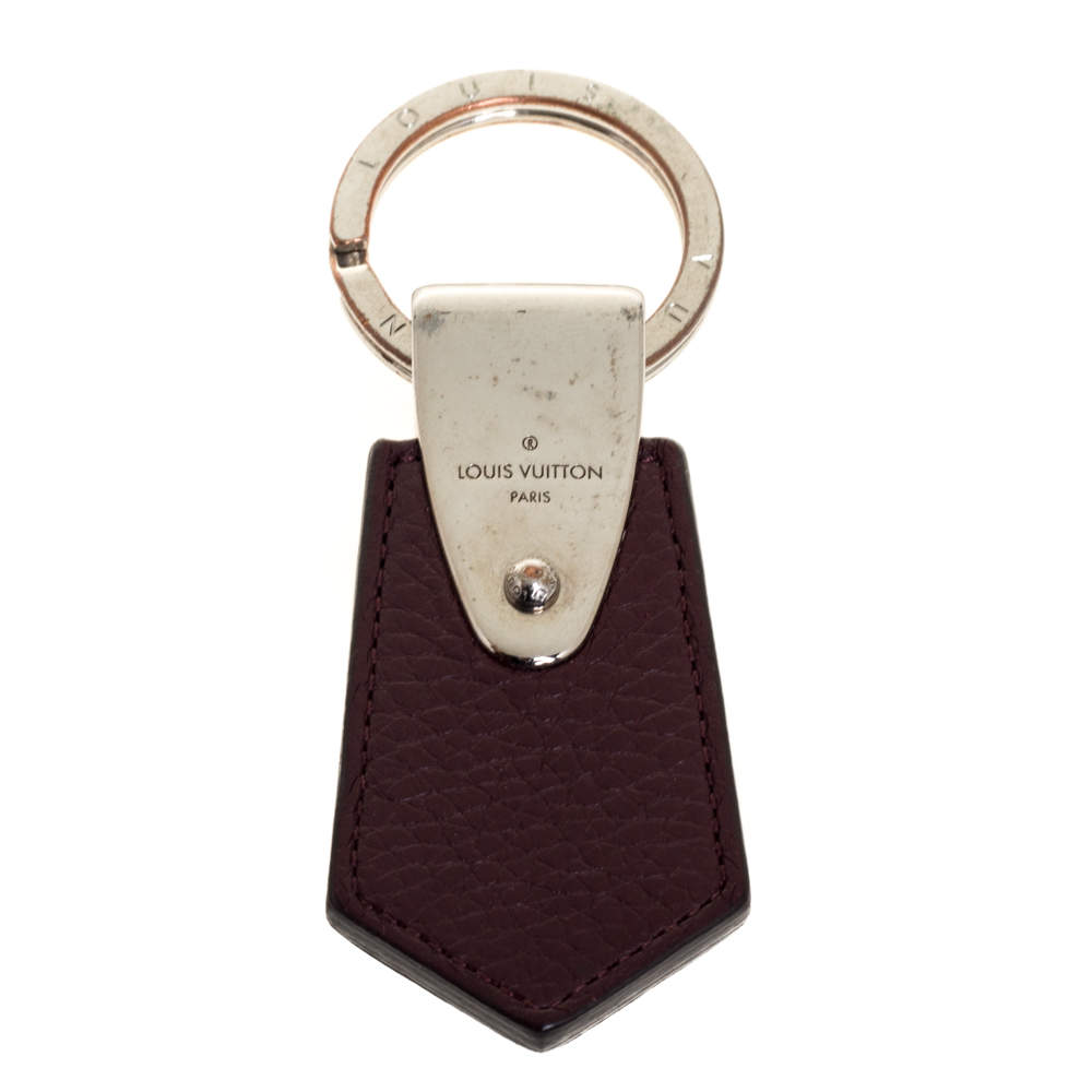 Pre Owned Louis Vuitton Burgundy Leather Key Holder