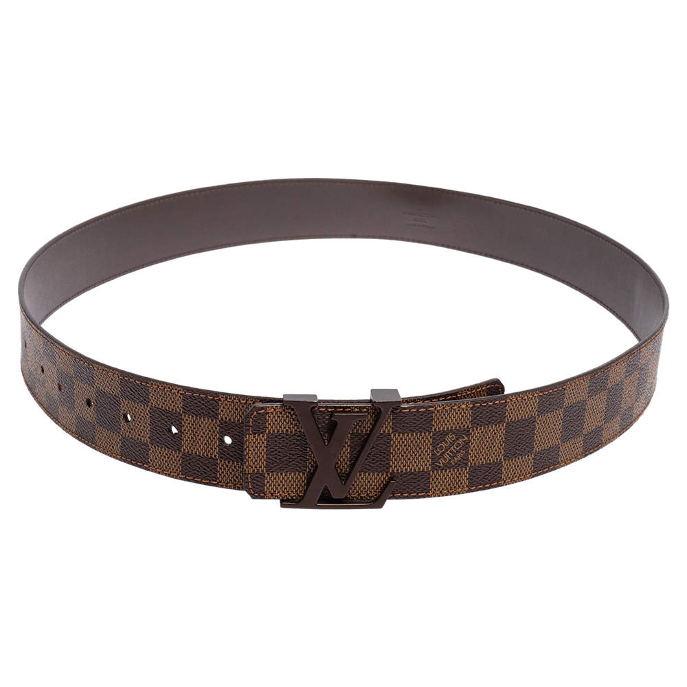 Initiales leather belt Louis Vuitton Beige size 100 cm in Leather - 33332694