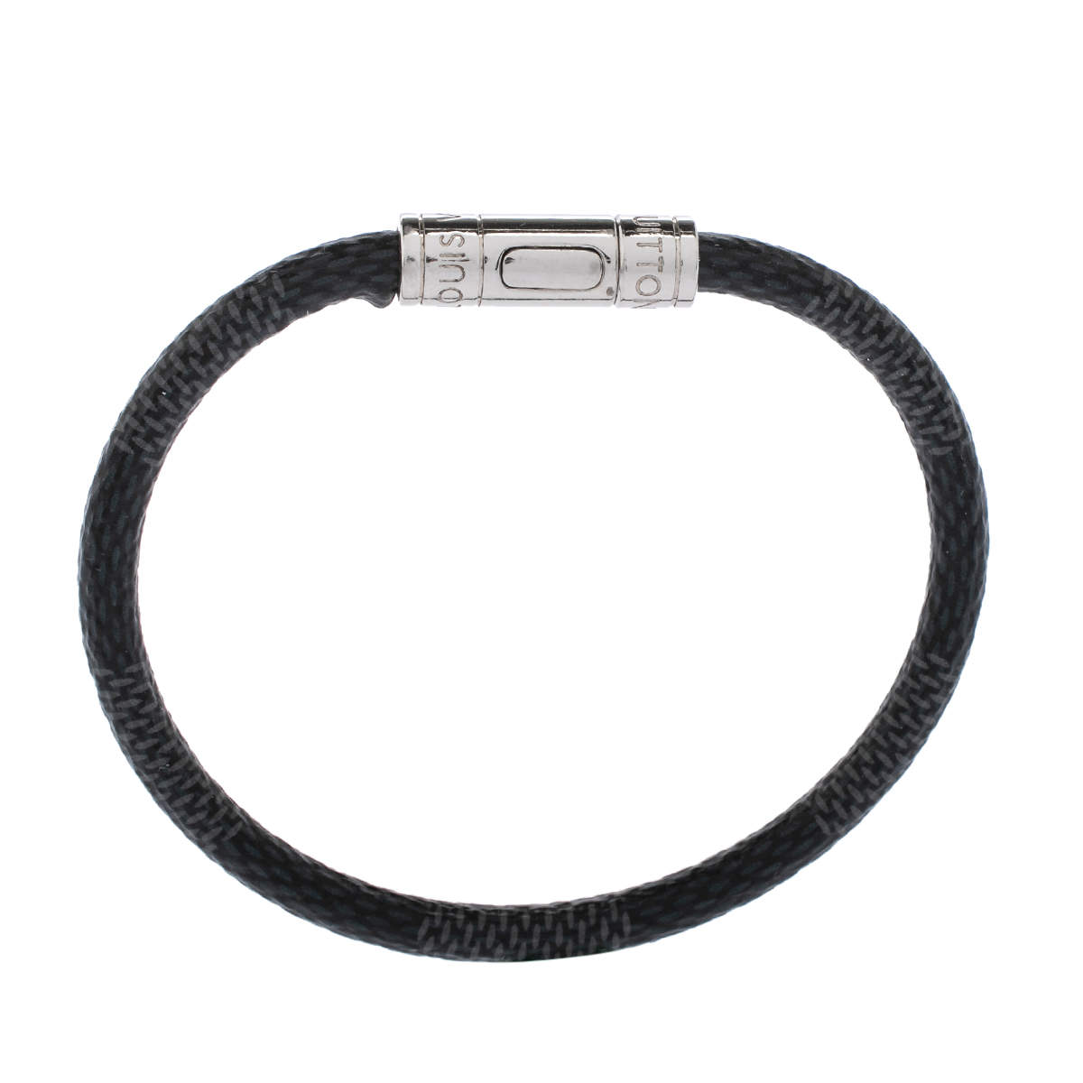Louis Vuitton keep it bracelet Size 17 BC0137 Damier Canvas Barely Worn