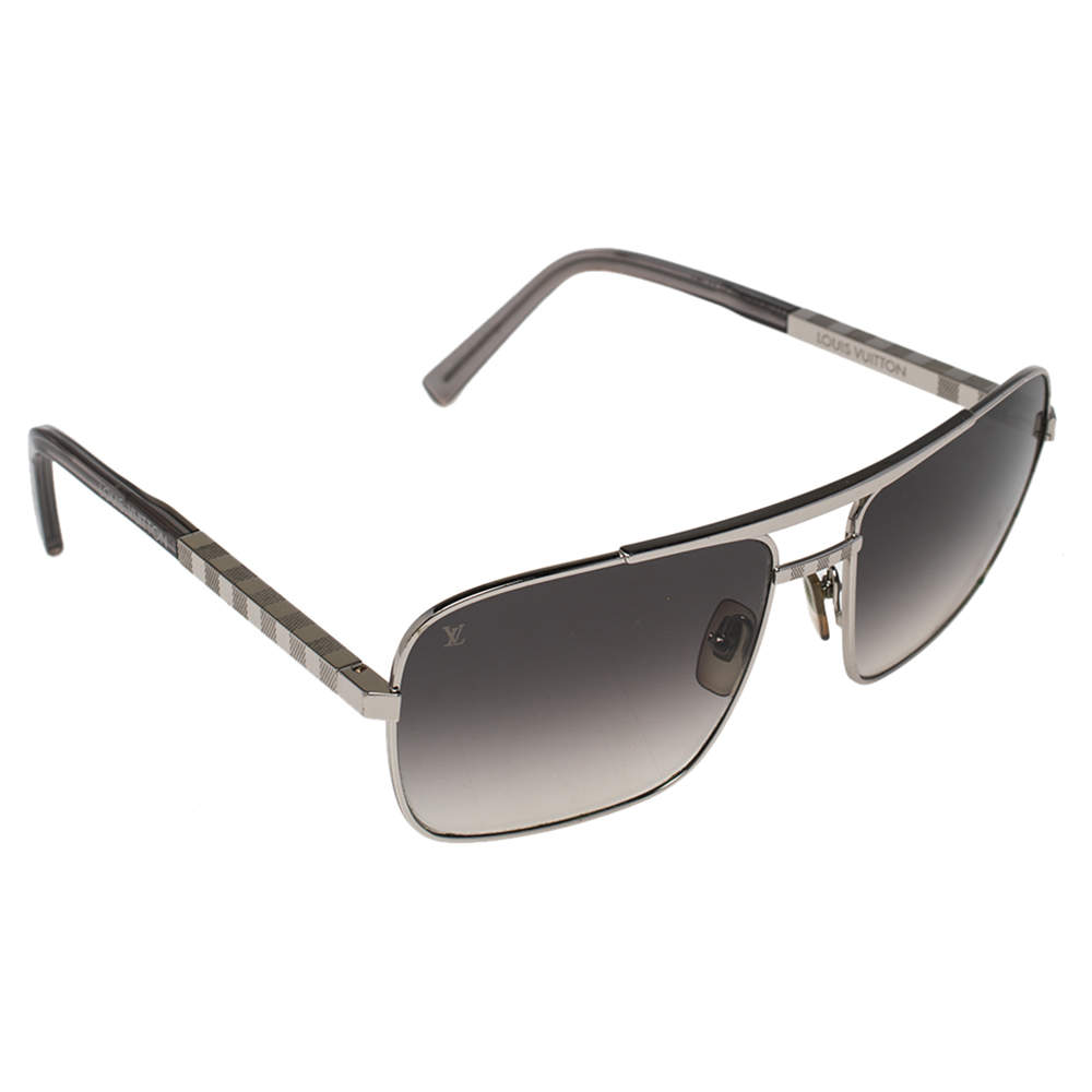 LOUIS VUITTON Attitude Sunglasses Z0260U Silver 579321